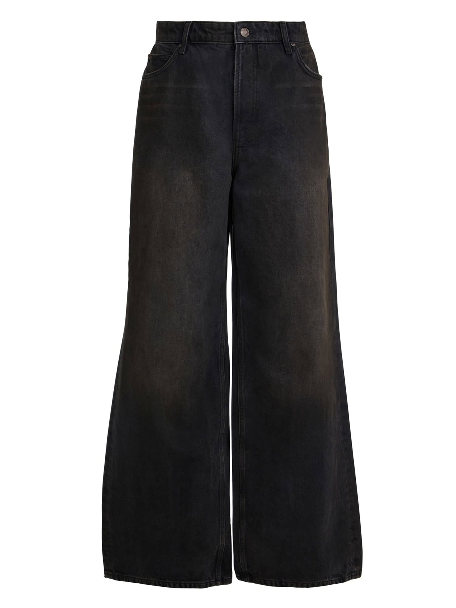Guess Jeans Met Wijde Pijpen for men in zwart