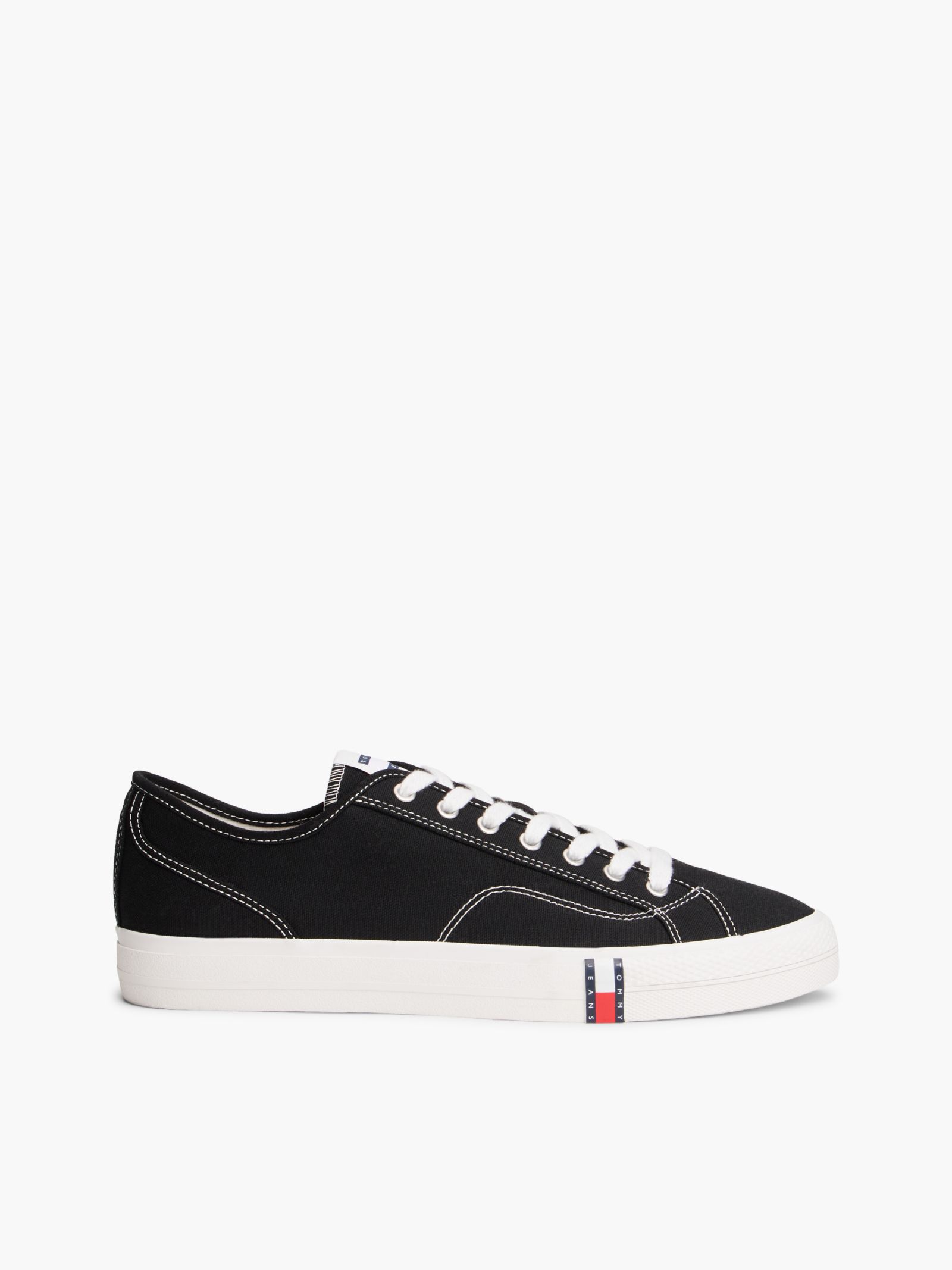 Tommy Jeans Archive Canvas Sneaker met vlag en streep