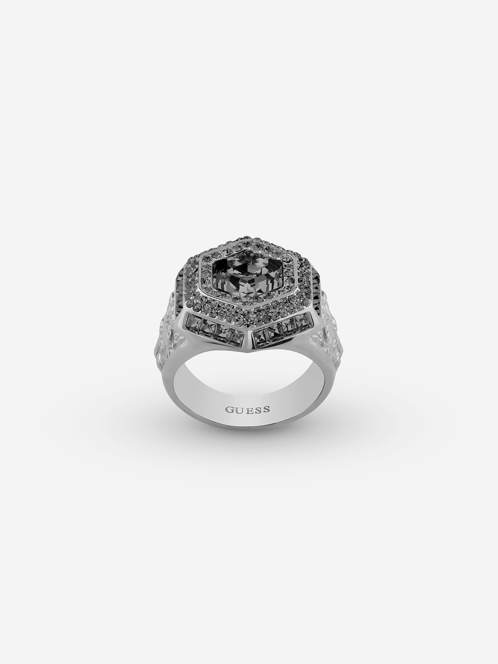 Guess Lion King Ring in zilver