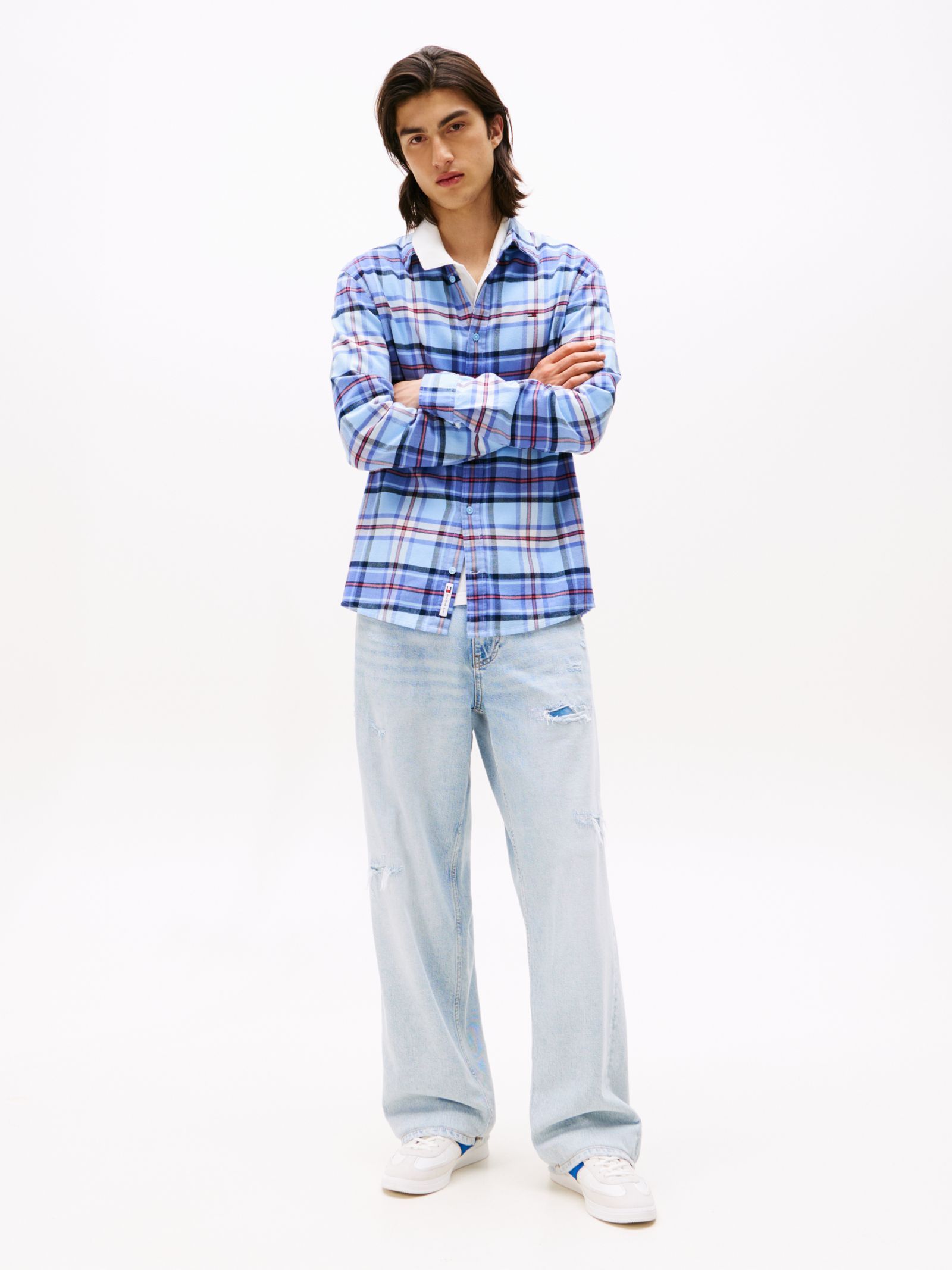 Tommy Jeans Jaimie relaxed straight leg jeans met Coolmax