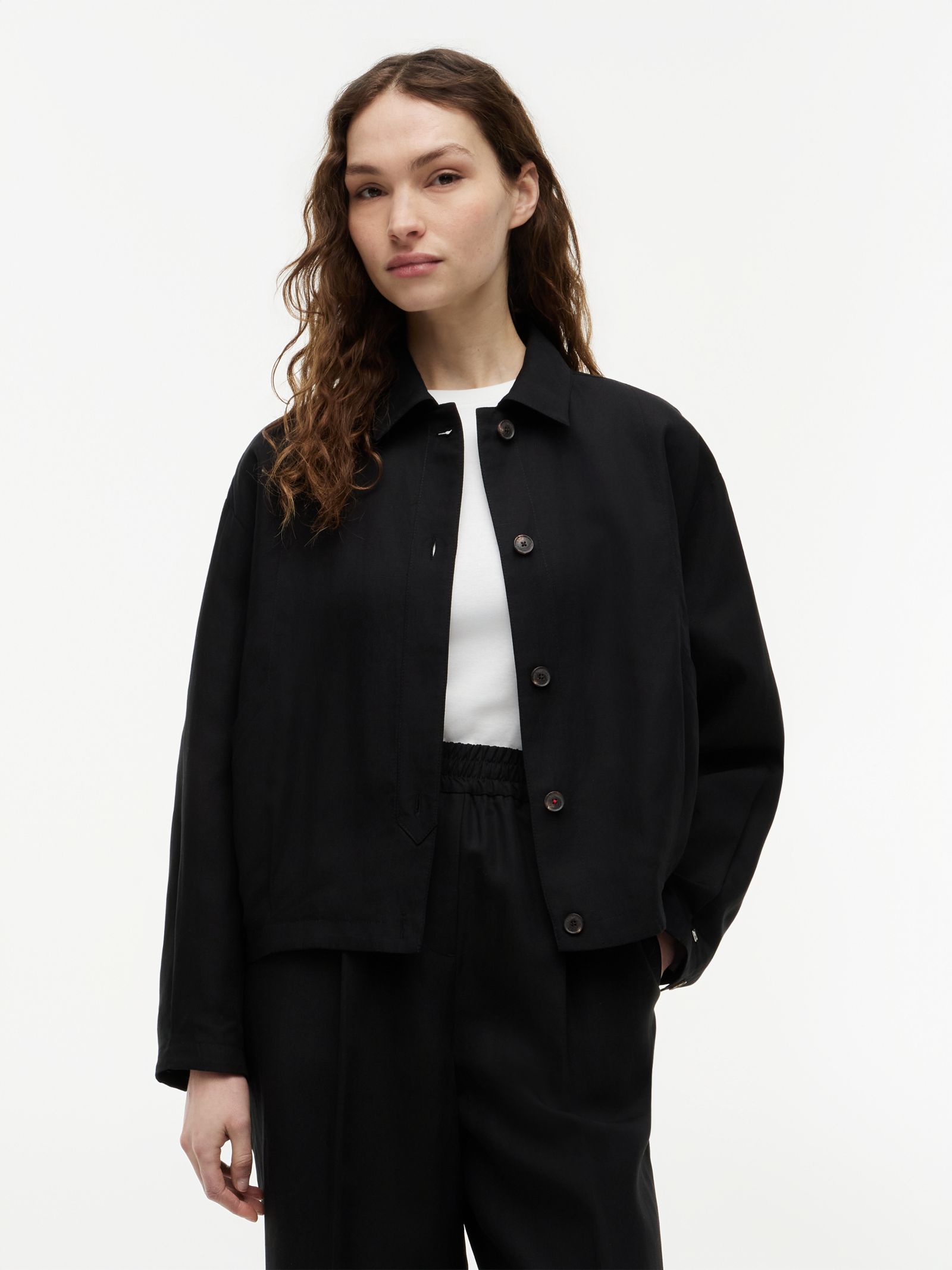 Tommy Hilfiger bomberjack met linnen