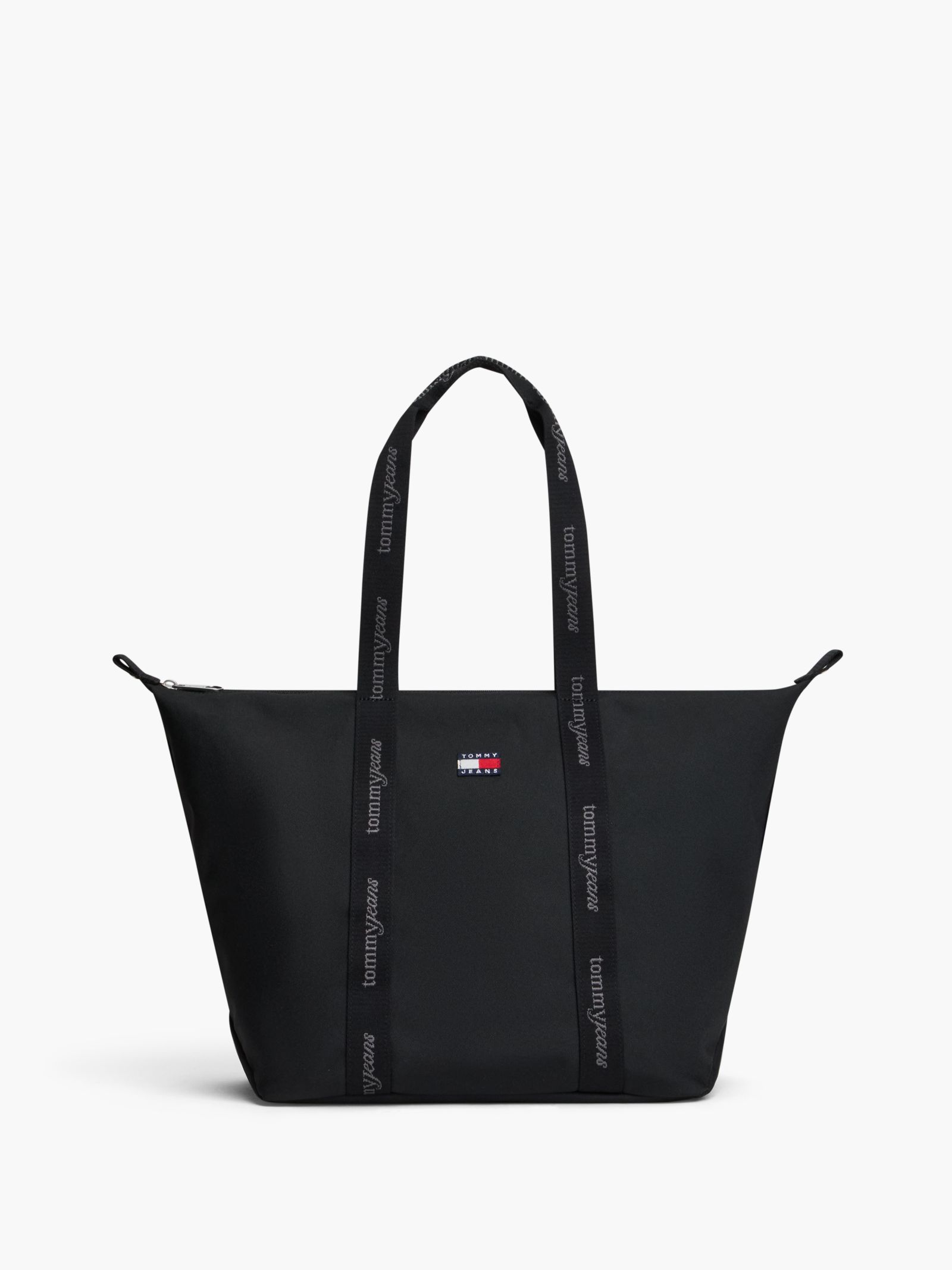 Tommy Jeans Essential Shopper met Repeat Logo for women in zwart
