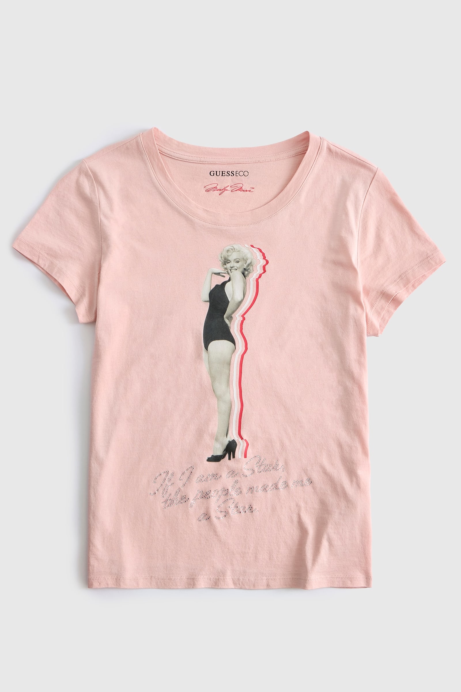 Guess T-Shirt Met Print for women in roze