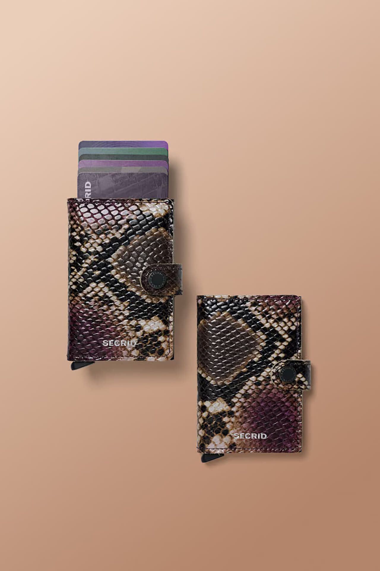 Secrid Miniwallet Serpent Purple Paars dames
