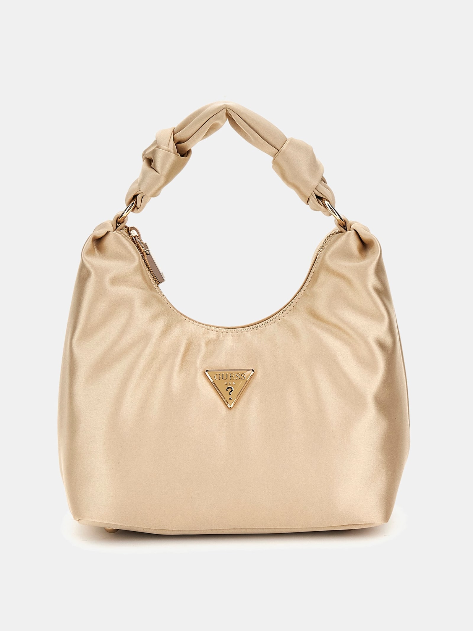 Guess Velina Mini Handtas Satin in goud