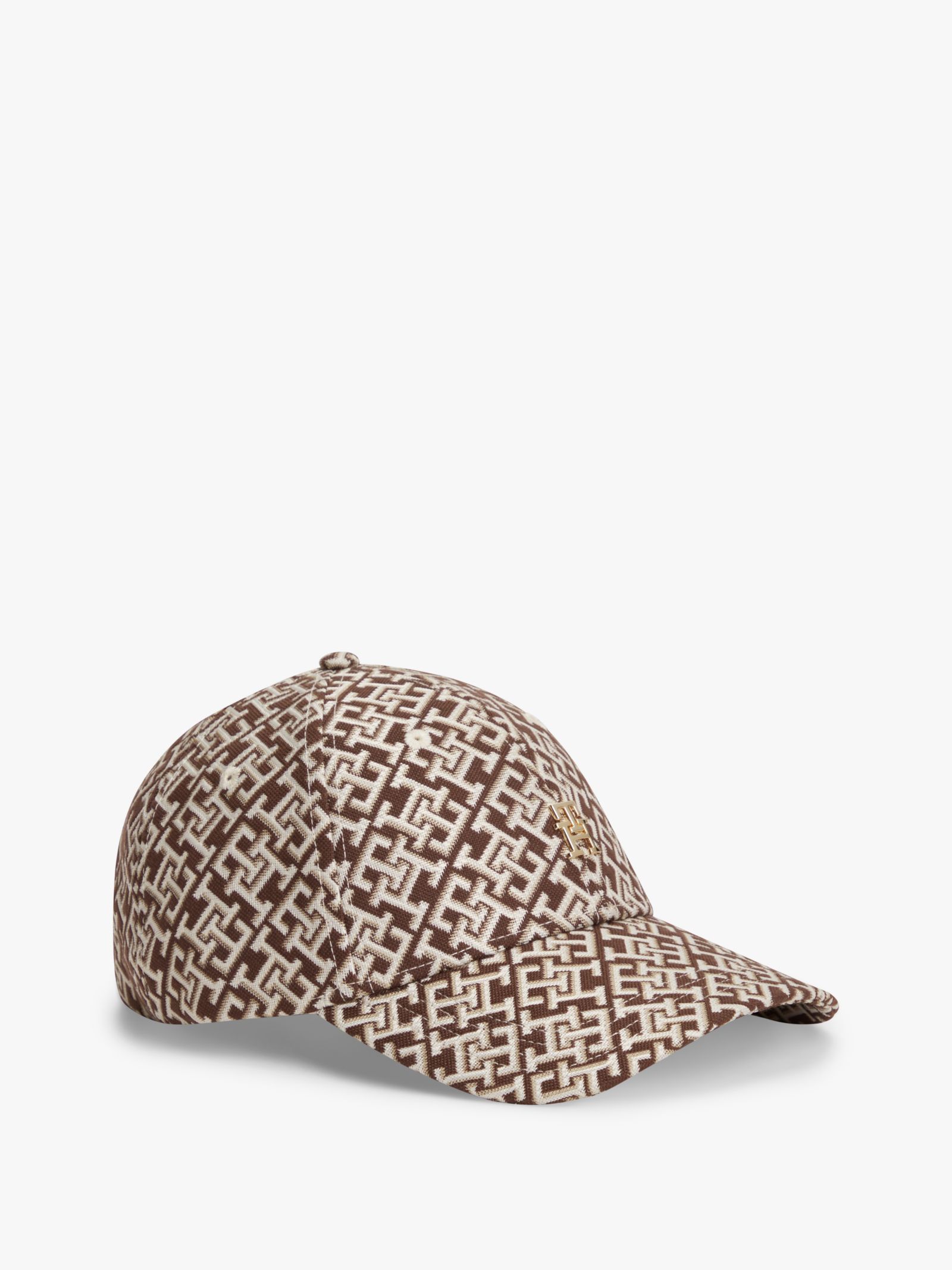 Tommy Hilfiger Baseballpet van Jacquard met TH Monogram in bruin
