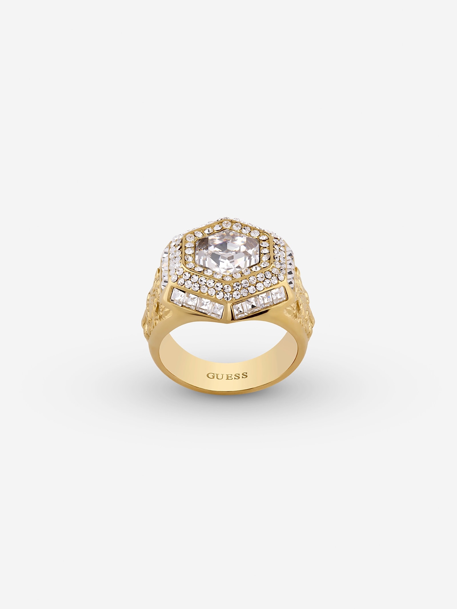 Guess Lion King Ring in goud
