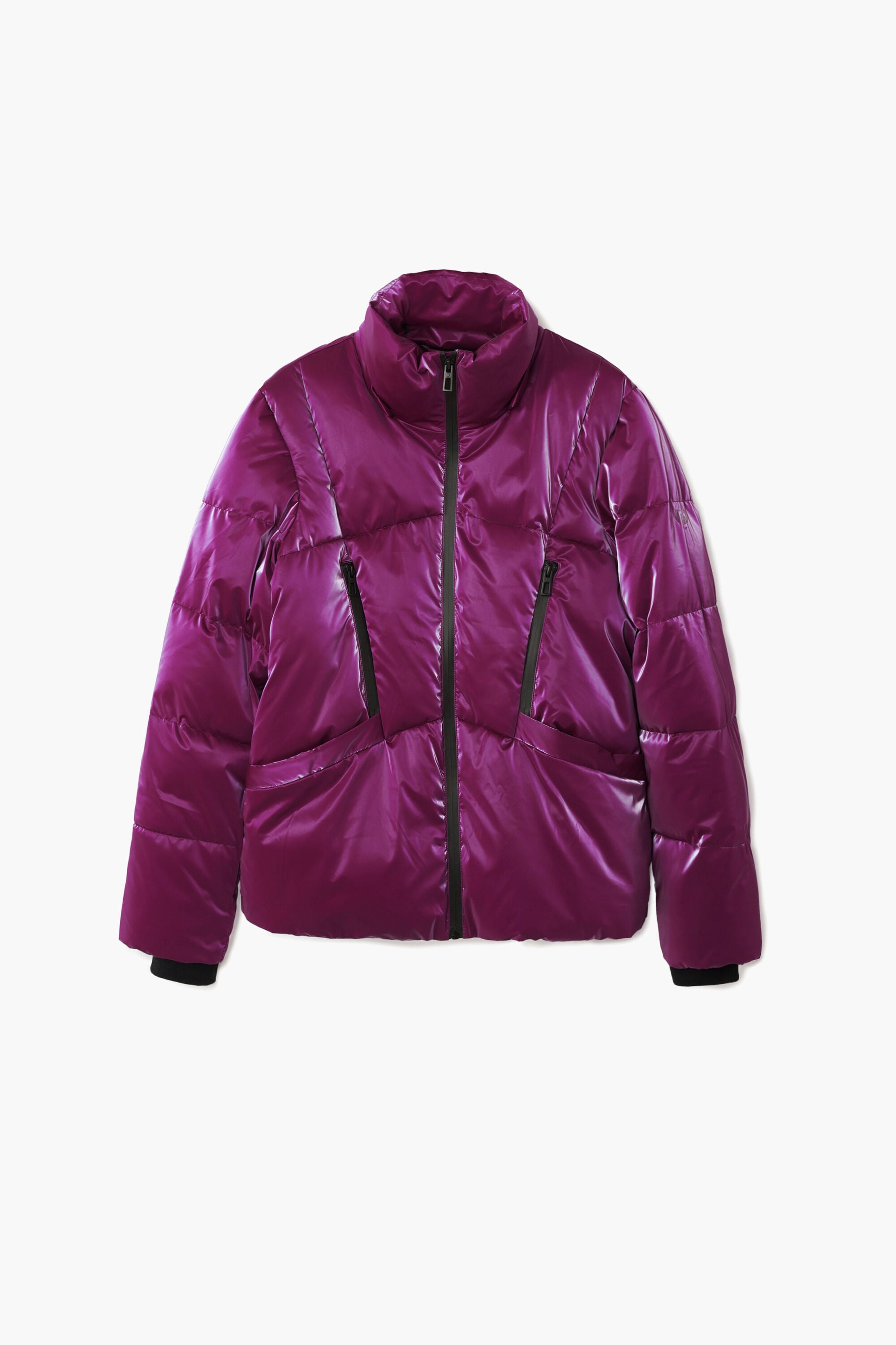 Desigual Gewatteerde jas met capuchon in roze