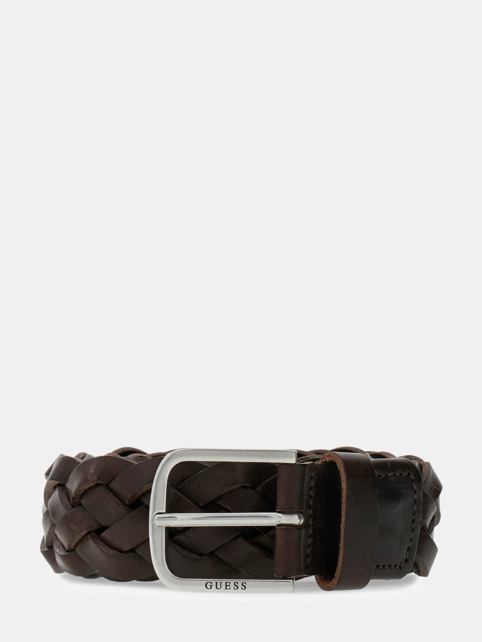 Guess Echte Guess Leren Riem in bruin