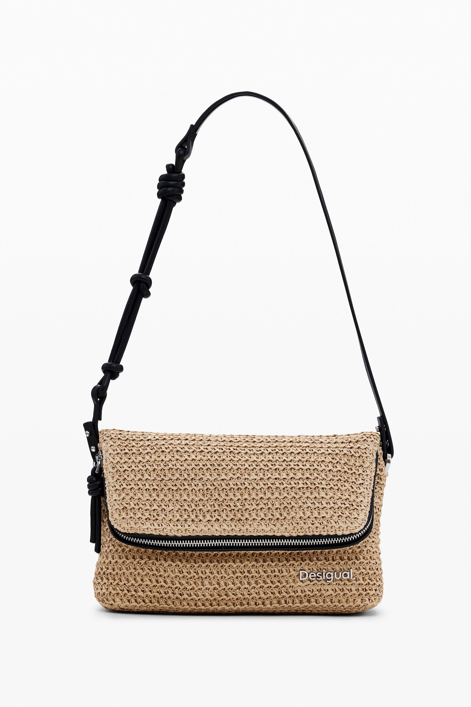 Desigual Schoudertas van raffia