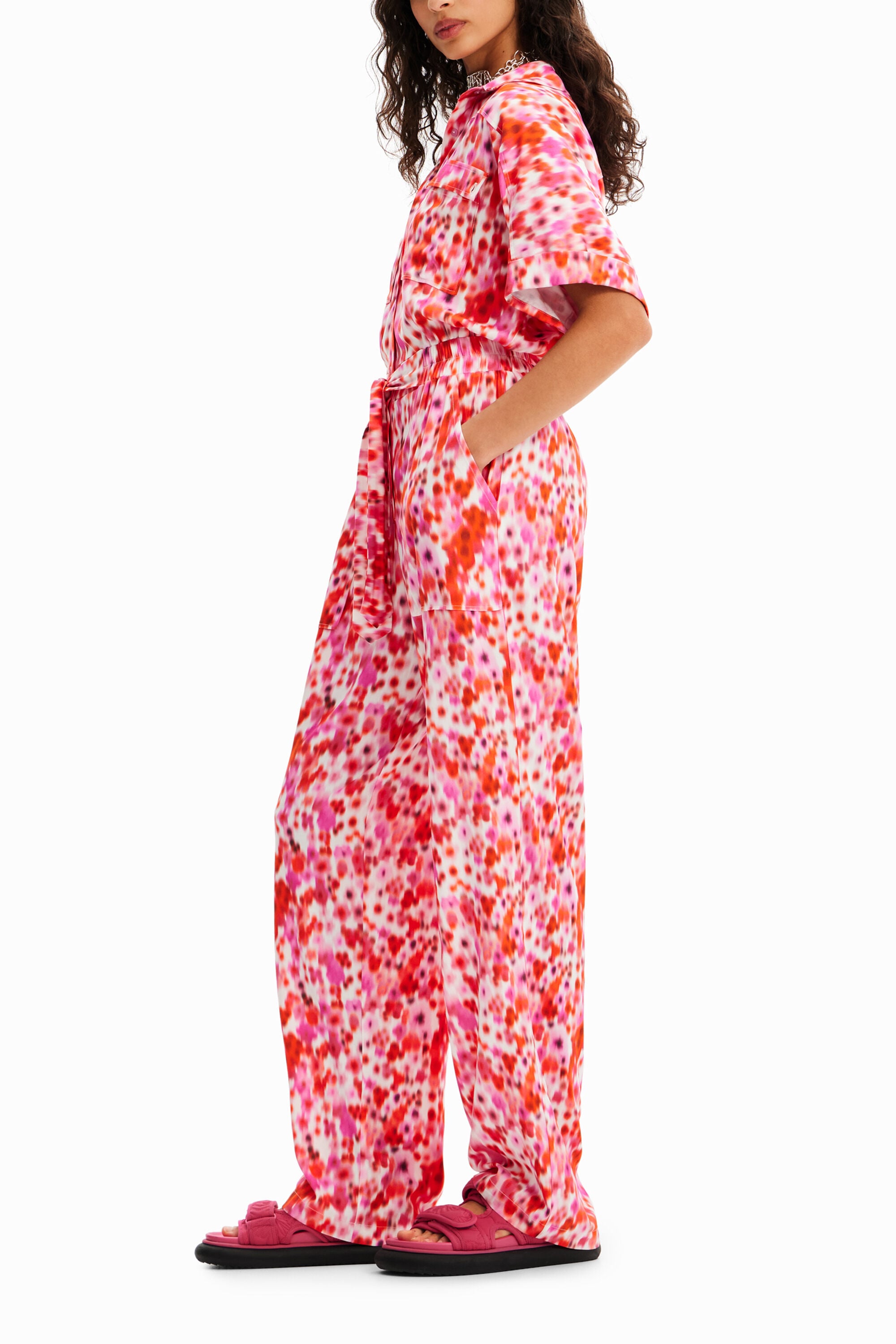 Desigual Gebloemde worker jumpsuit