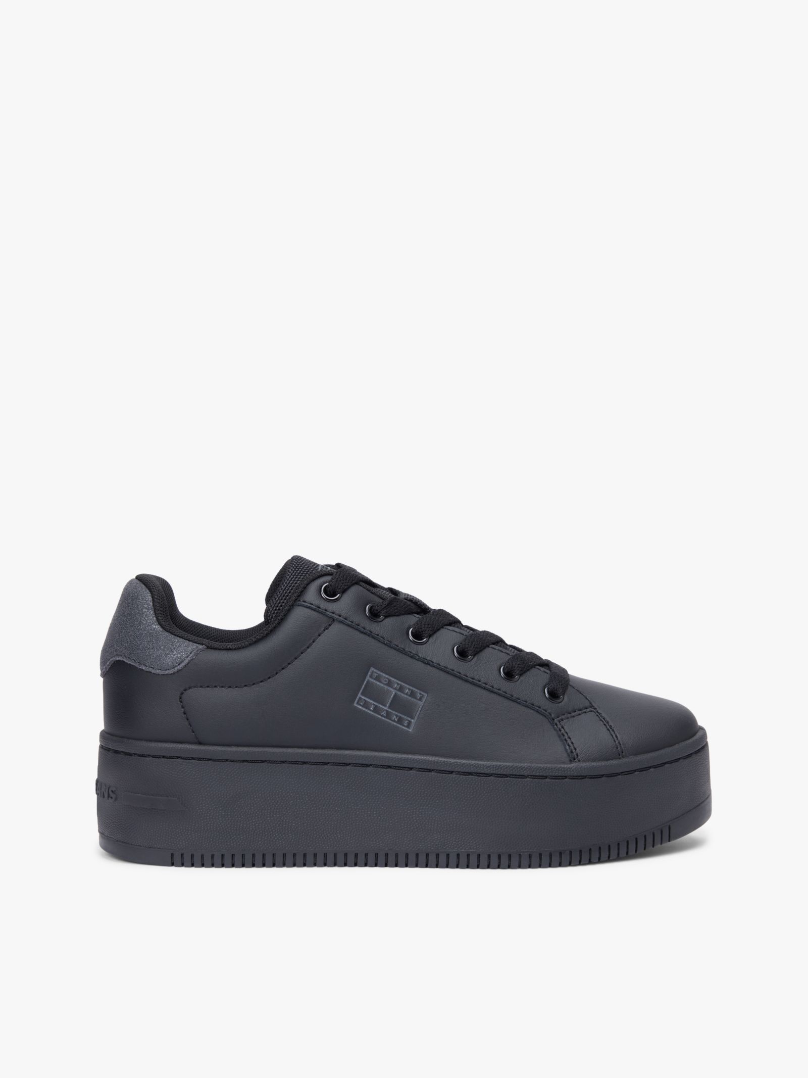 Tommy Jeans Essential leren platform sneaker met logo