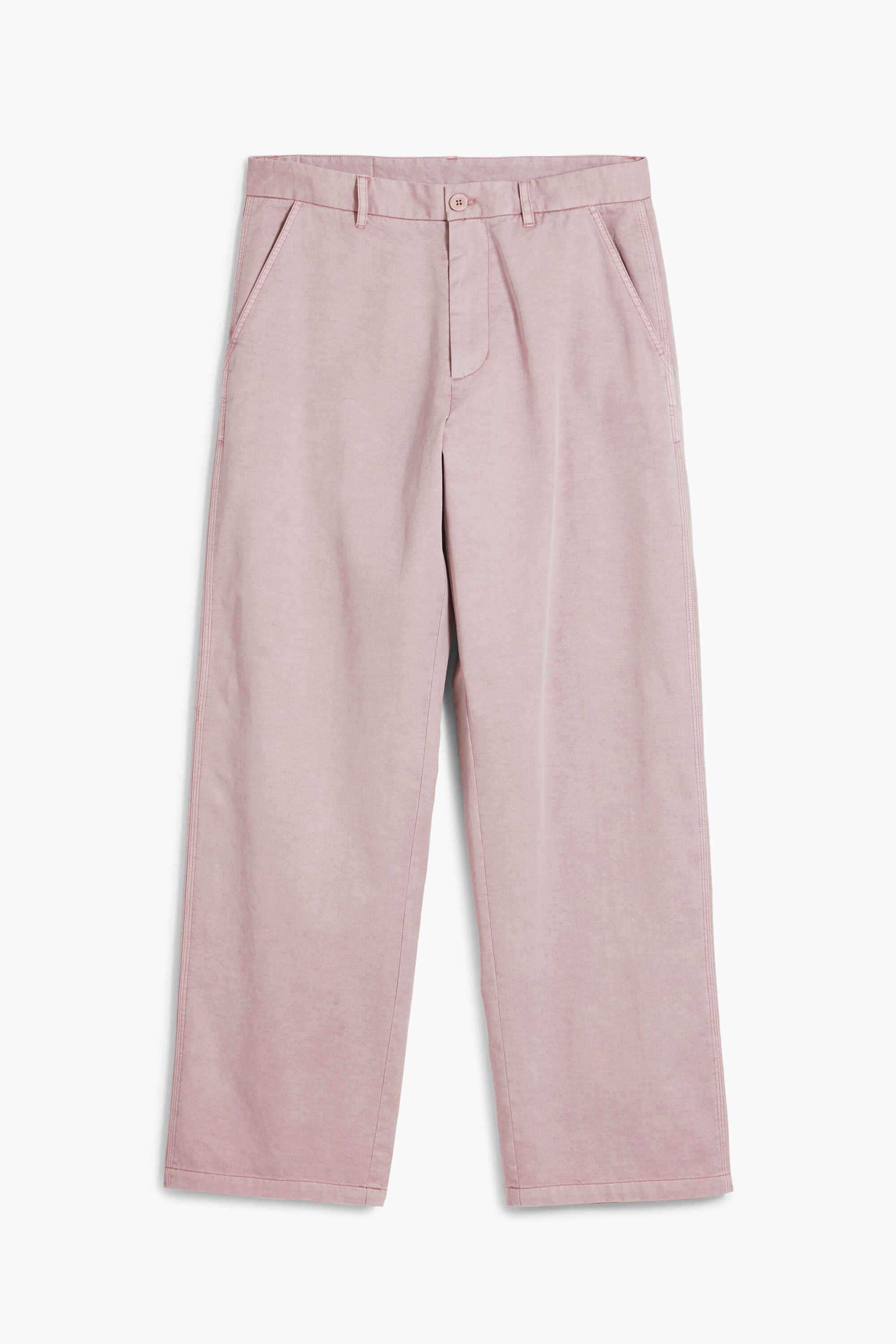 Desigual Lange broek met stiksels