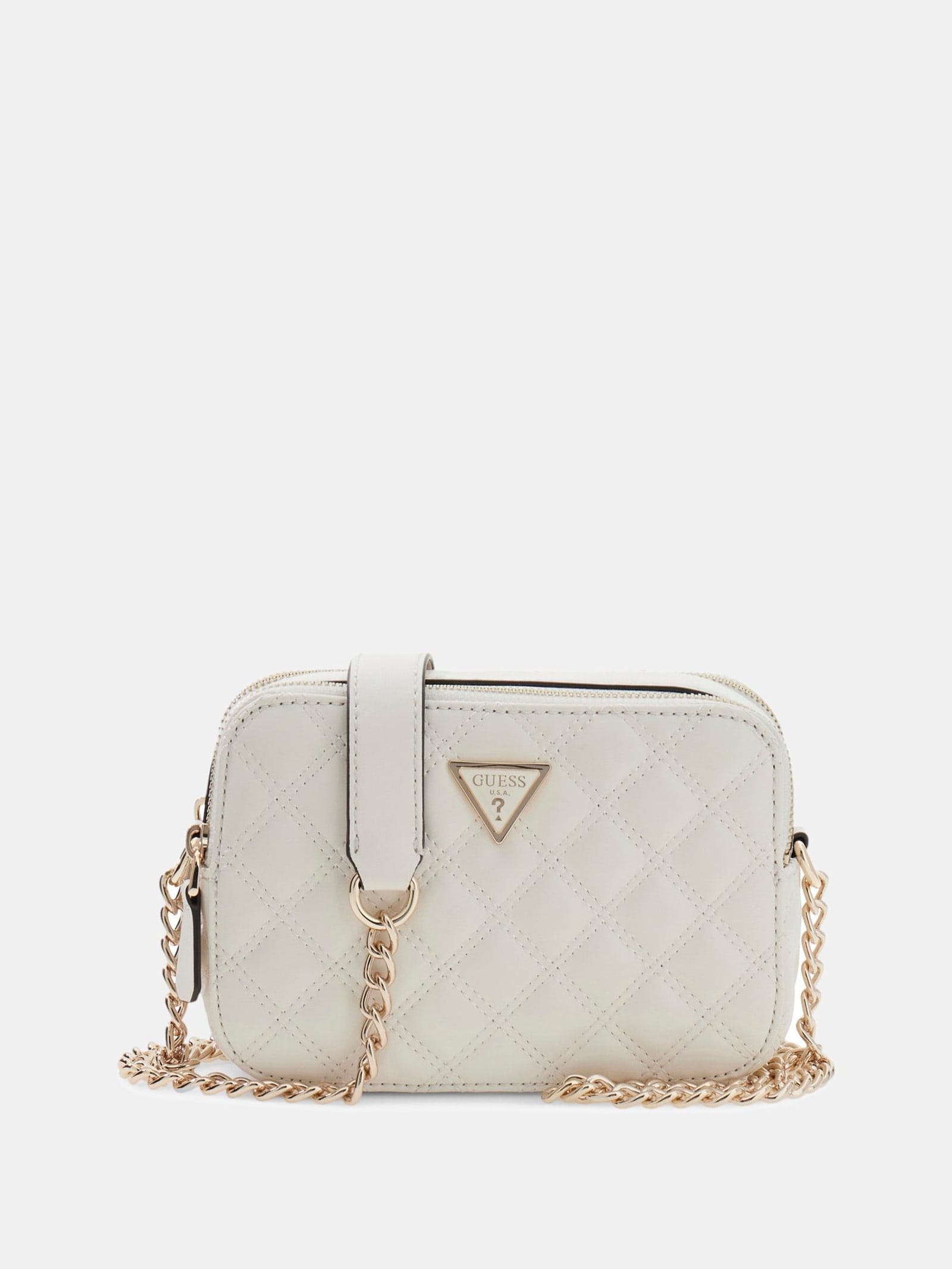 Guess Giully Gewatteerde Crossbody in wit