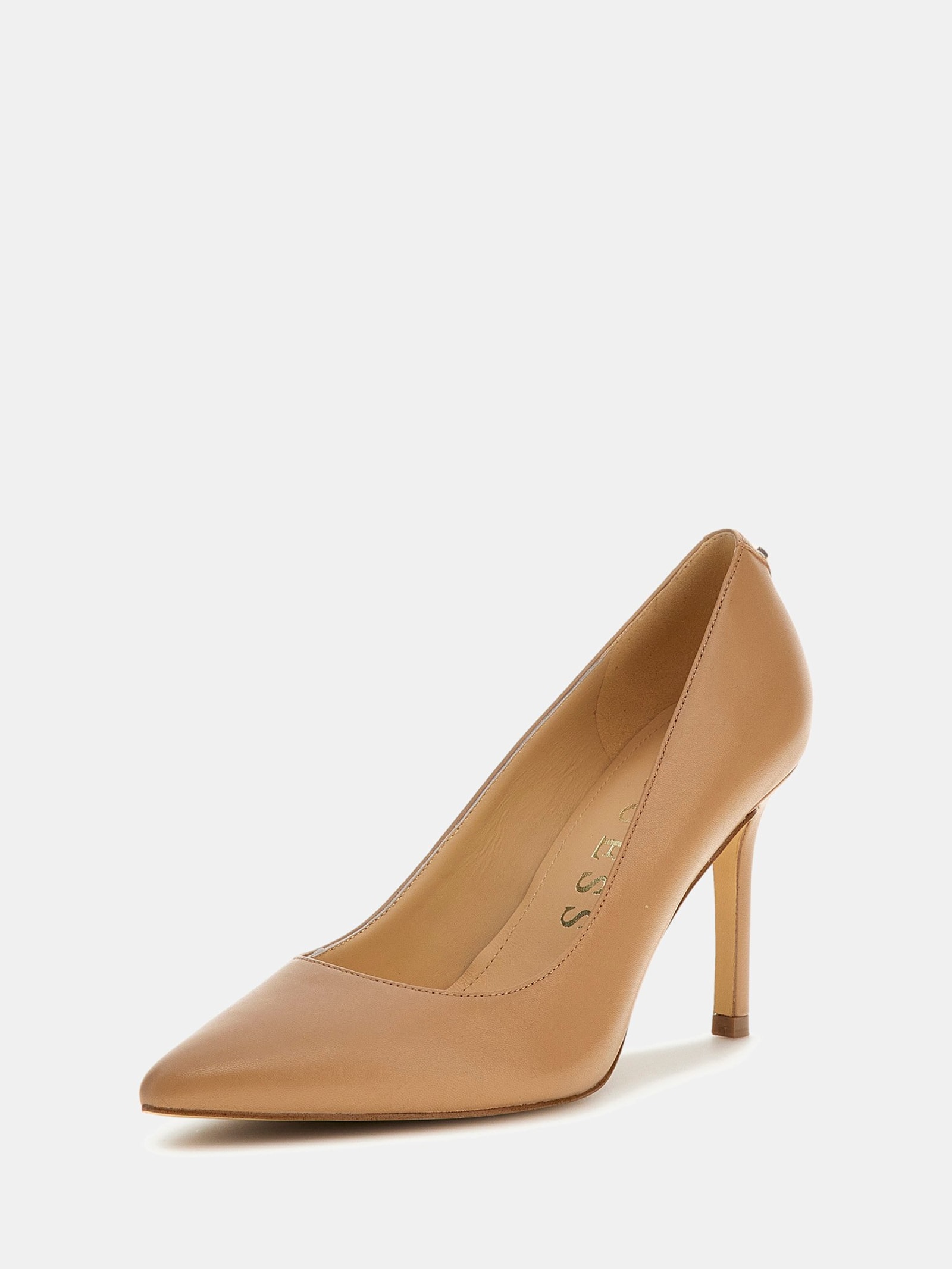 Guess Pump Dabbey Echt Leer in beige