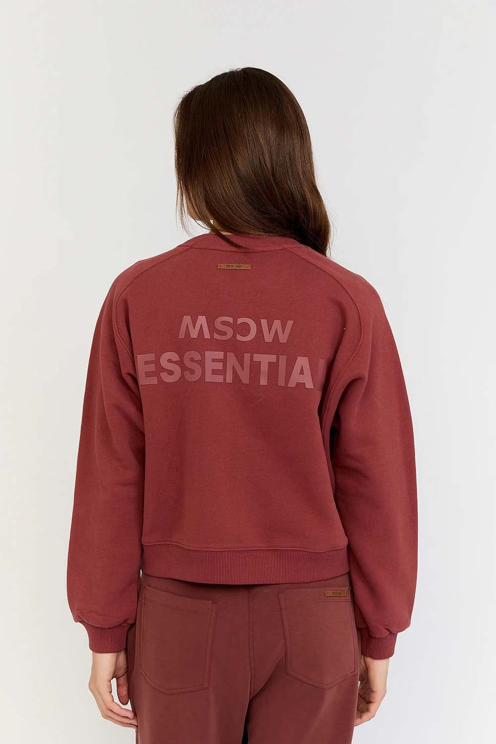Moscow Sweater Essential Bordeaux Rood dames