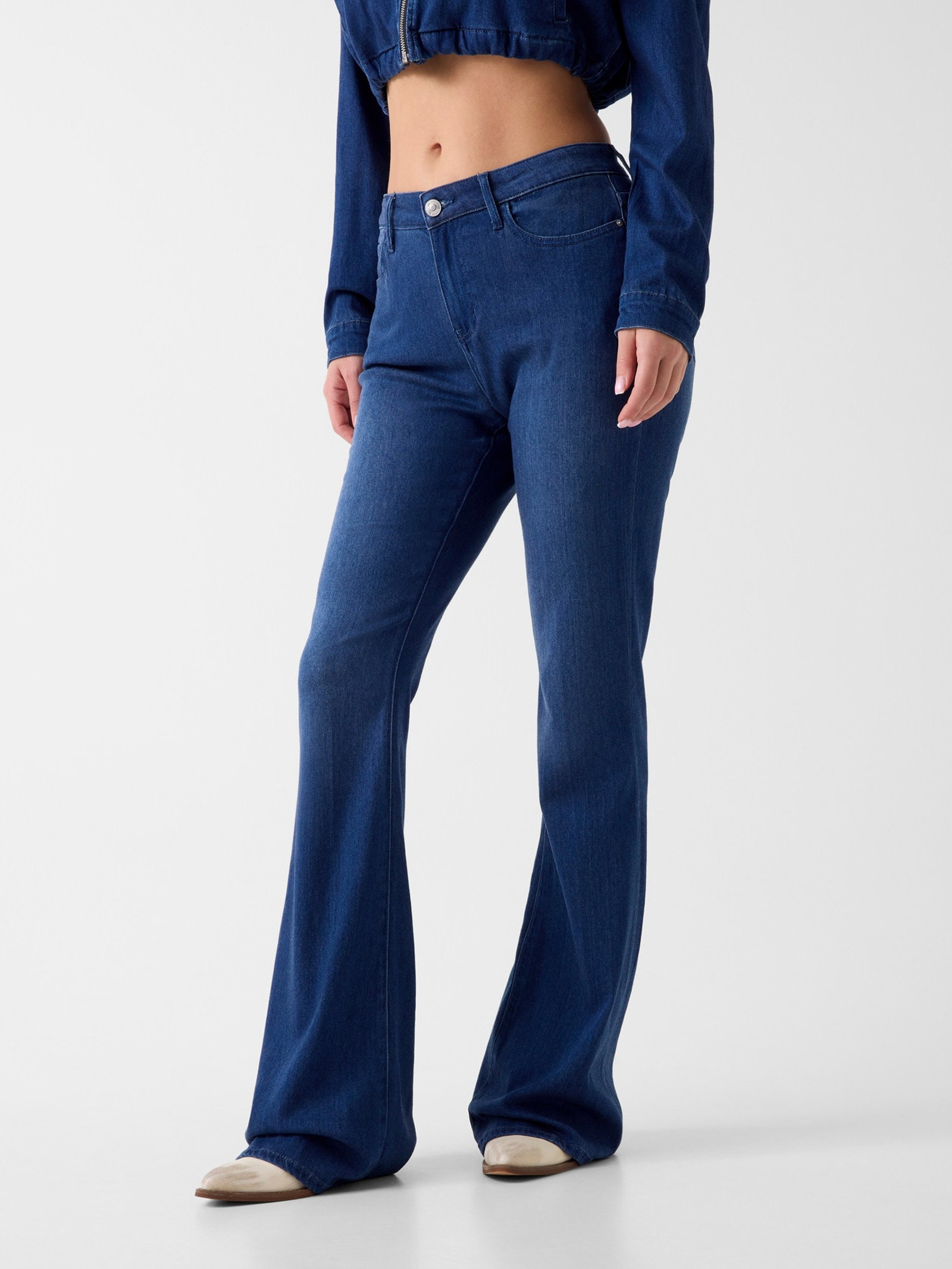 Guess Mid Rise Flare Jeans