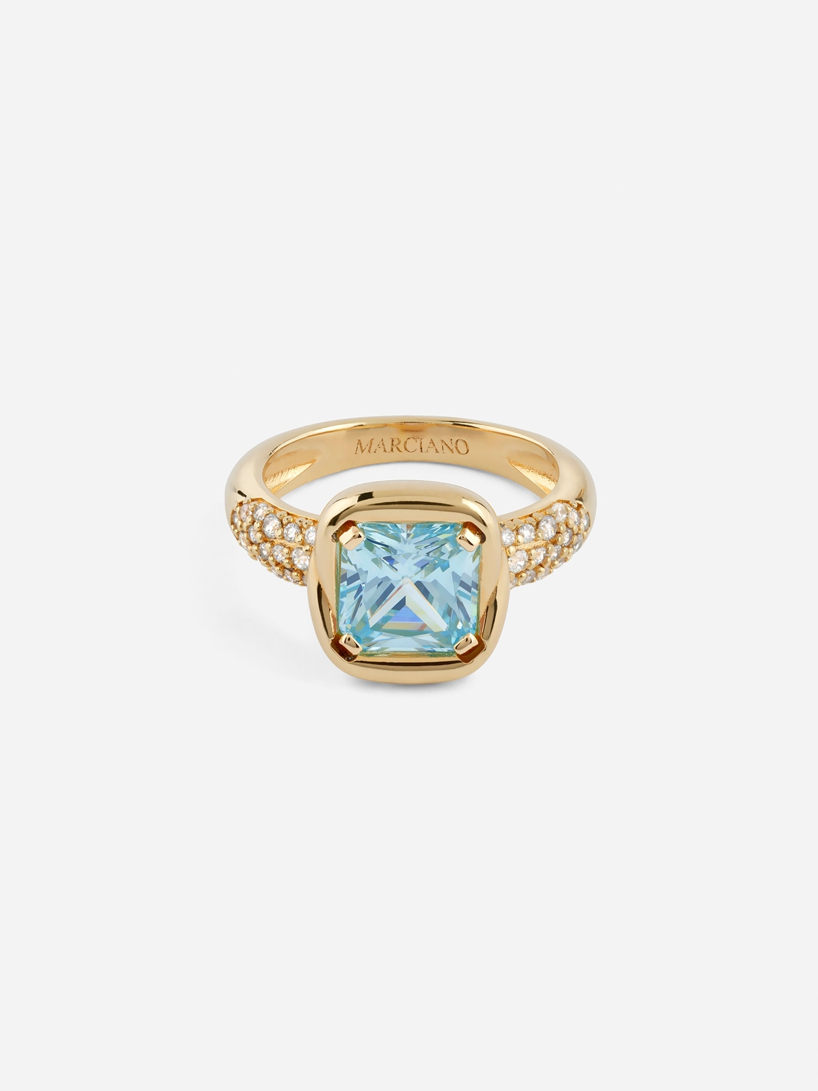 Guess Marciano Ring Stone in goud