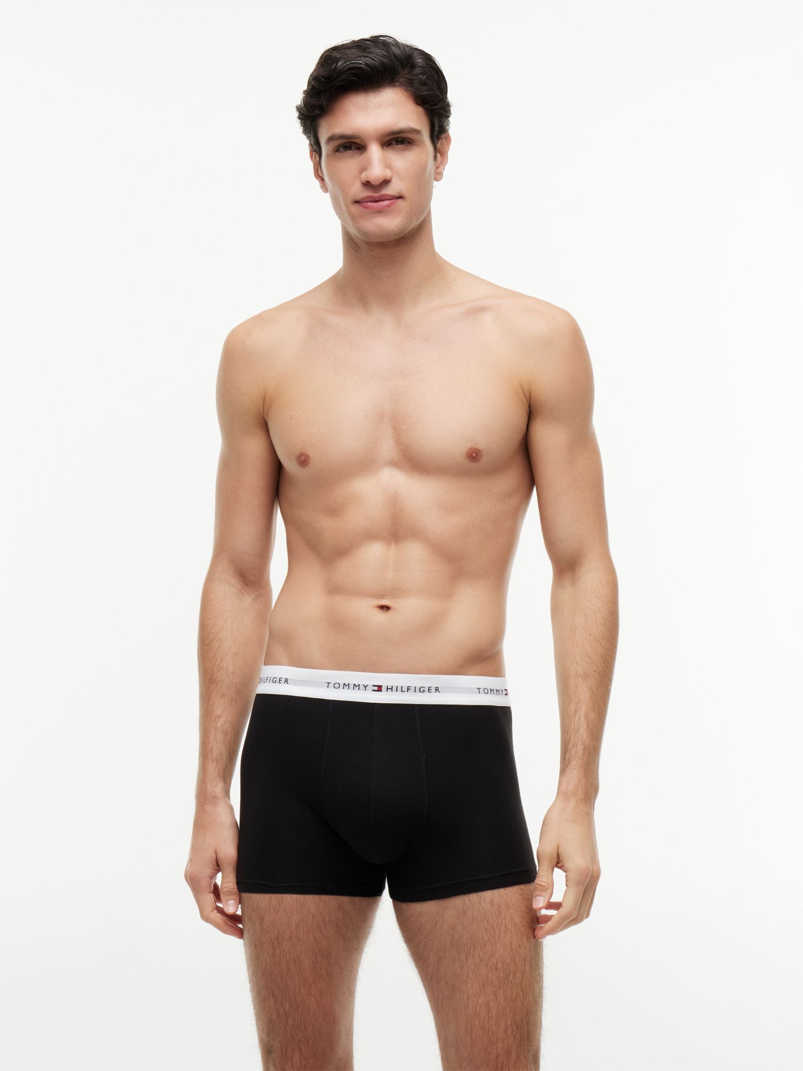 Tommy Hilfiger Set van 5 boxershorts met signature logotaille in zwart