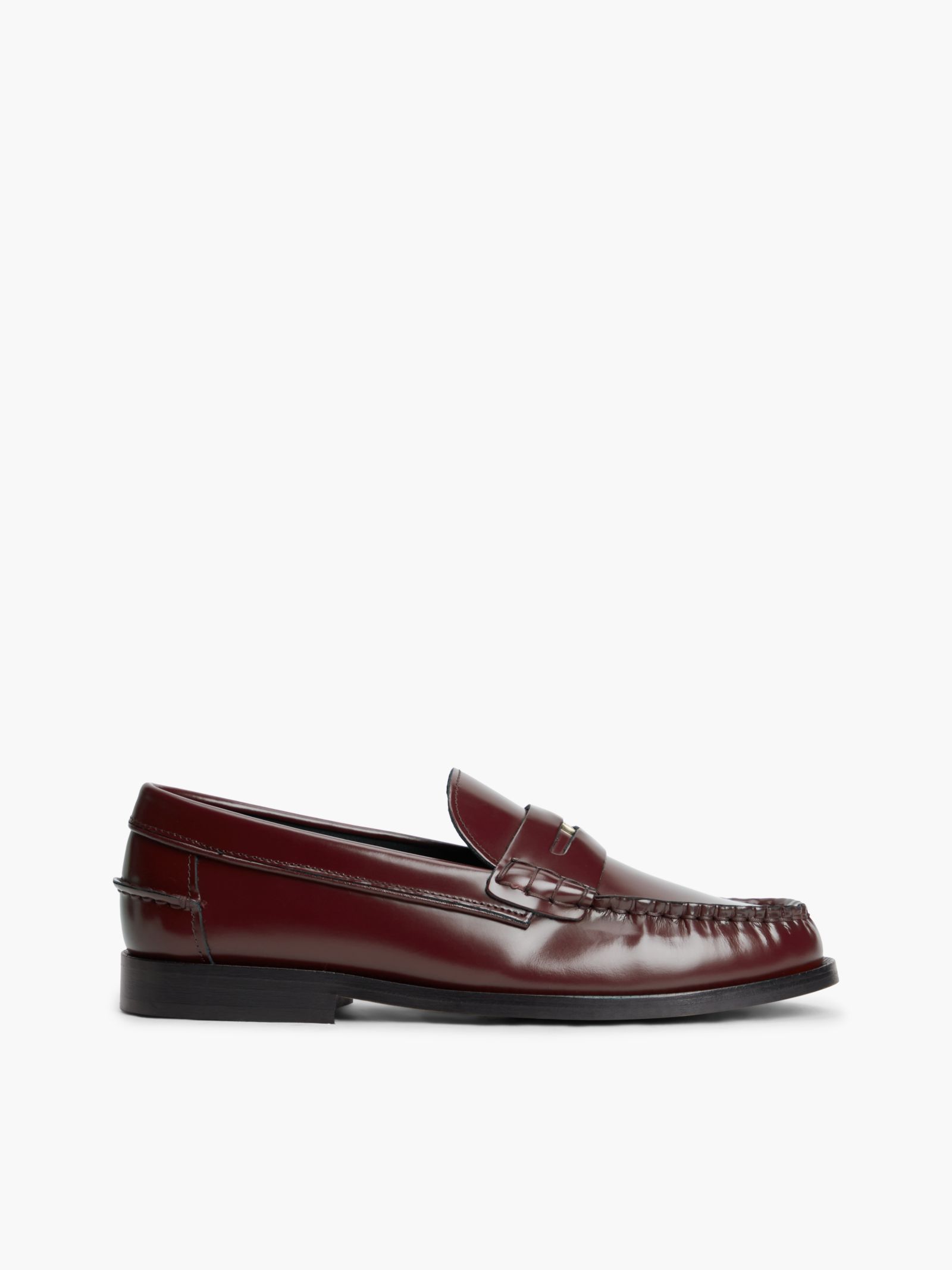 Tommy Hilfiger penny loafer van glanzend leer