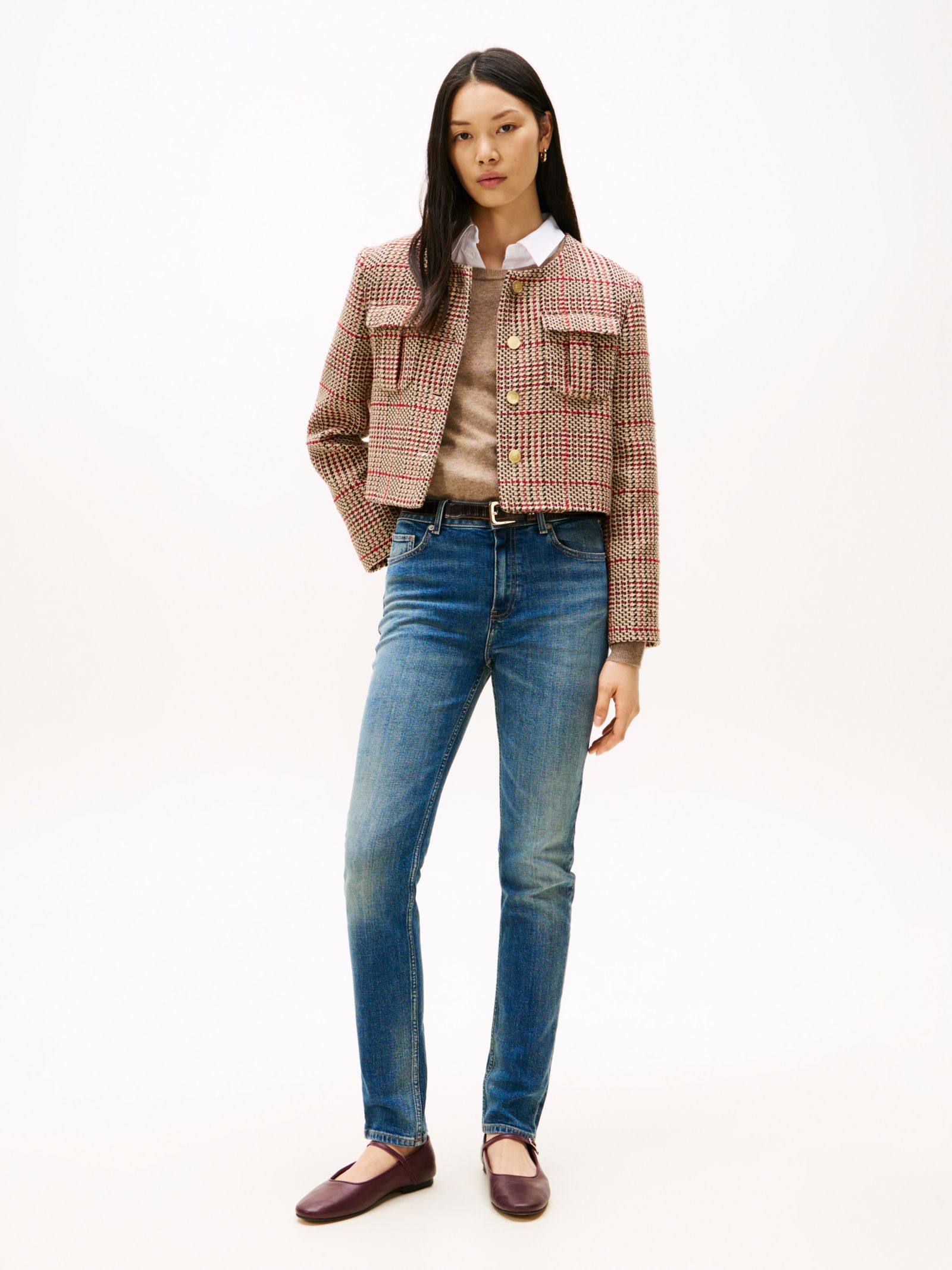 Tommy Hilfiger medium rise slim jeans in blauw