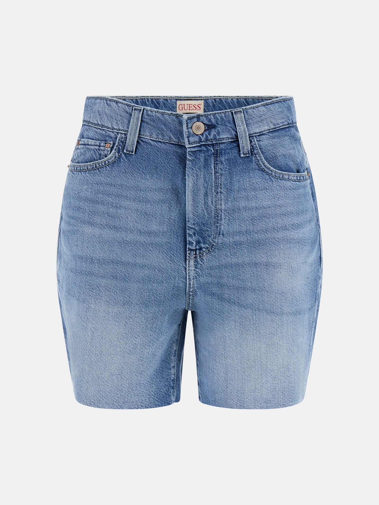 Guess Afgeknipte Korte Broek Denim