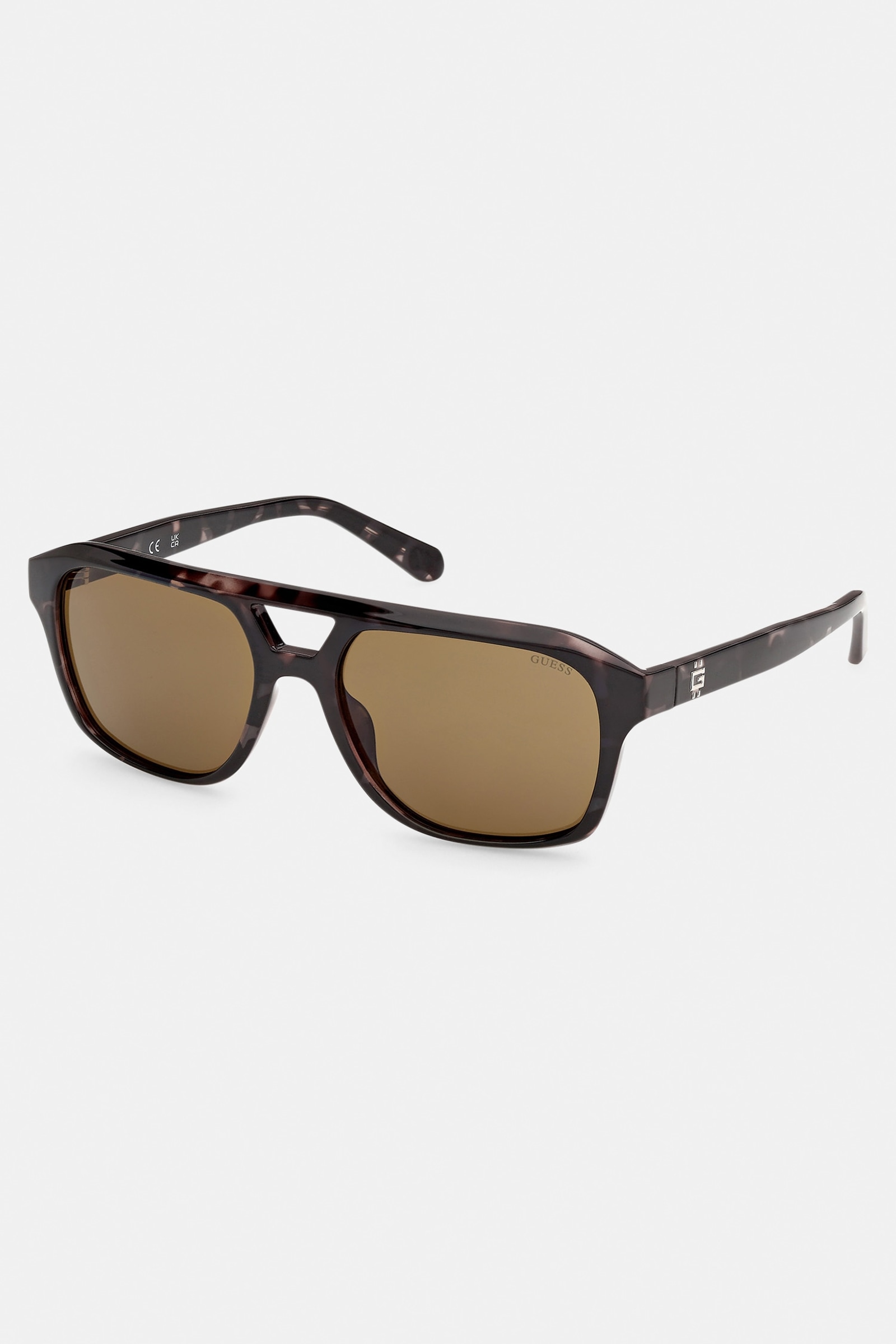 Guess Navigator-Zonnebril for men in bruin