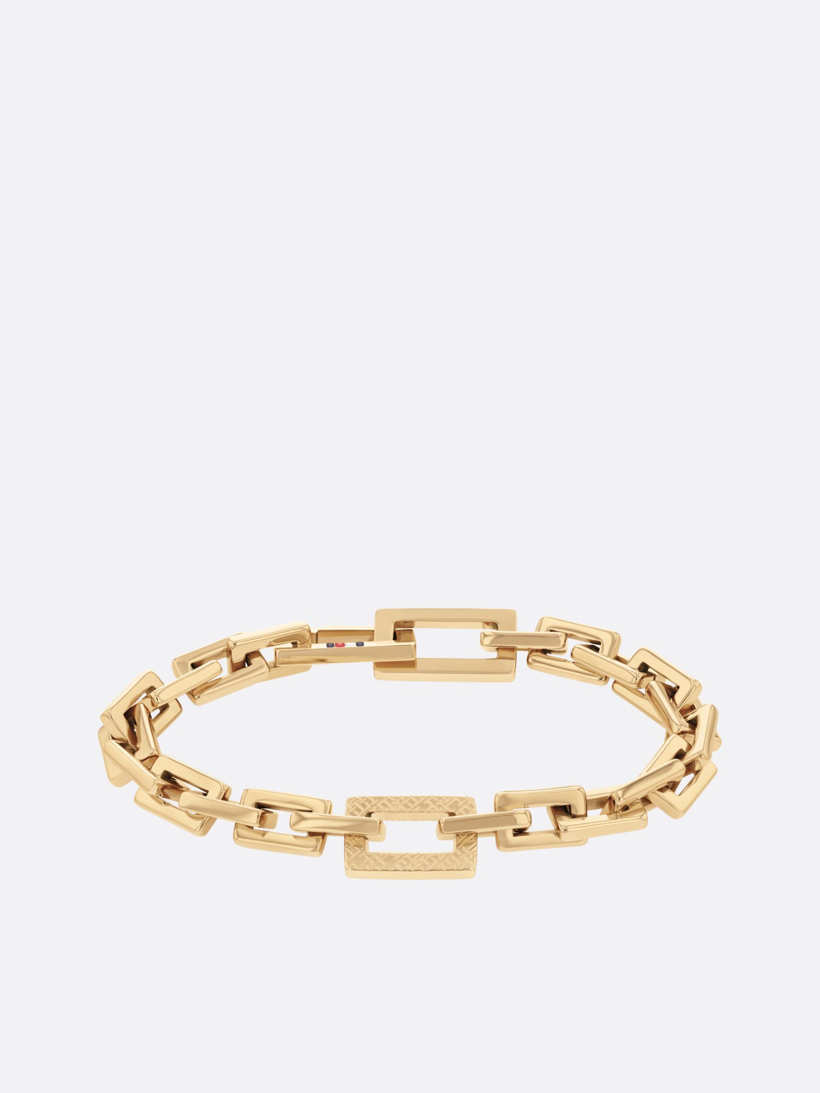 Tommy Hilfiger Vergulde schakelarmband met TH Monogram