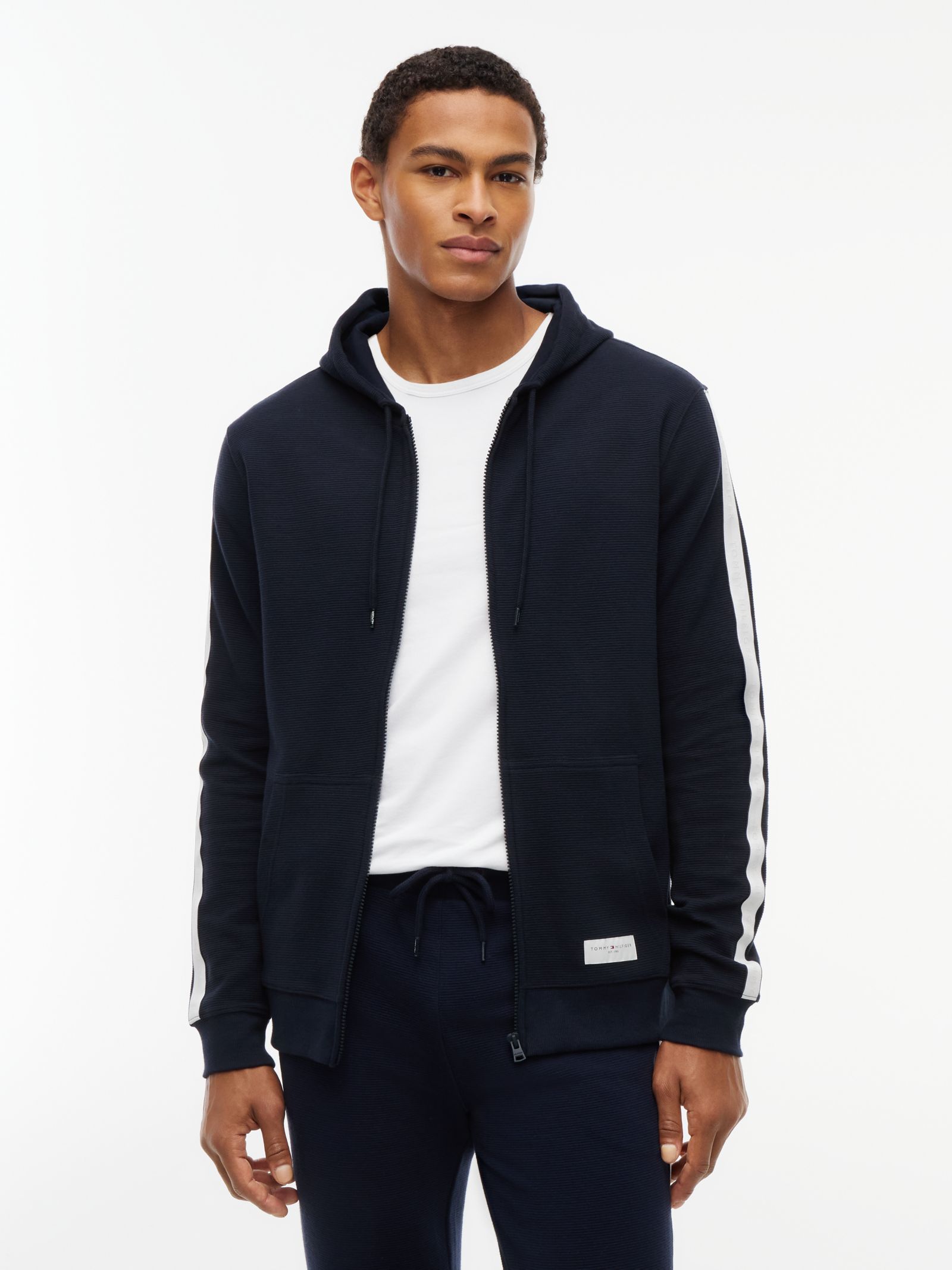 Tommy Hilfiger TH Established Loungehoodie met rits