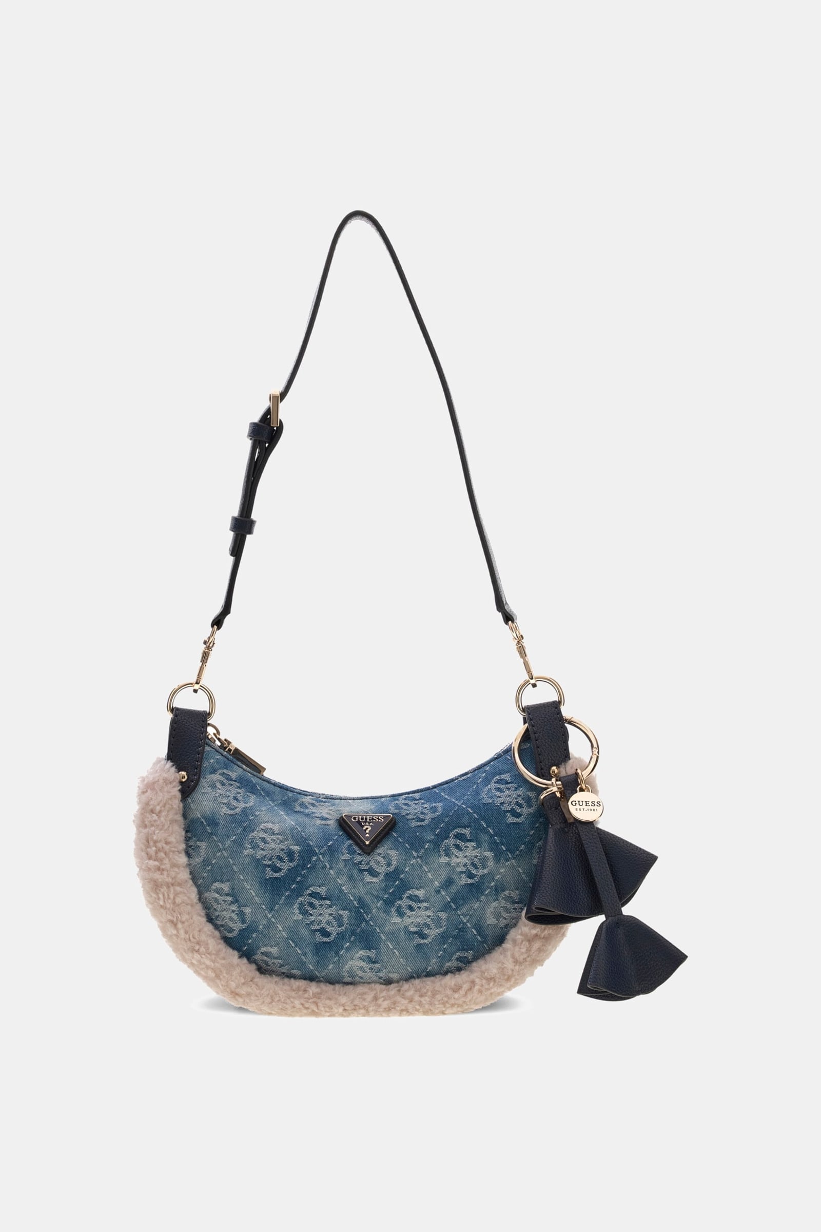 Guess Katie Schoudertas in blauw