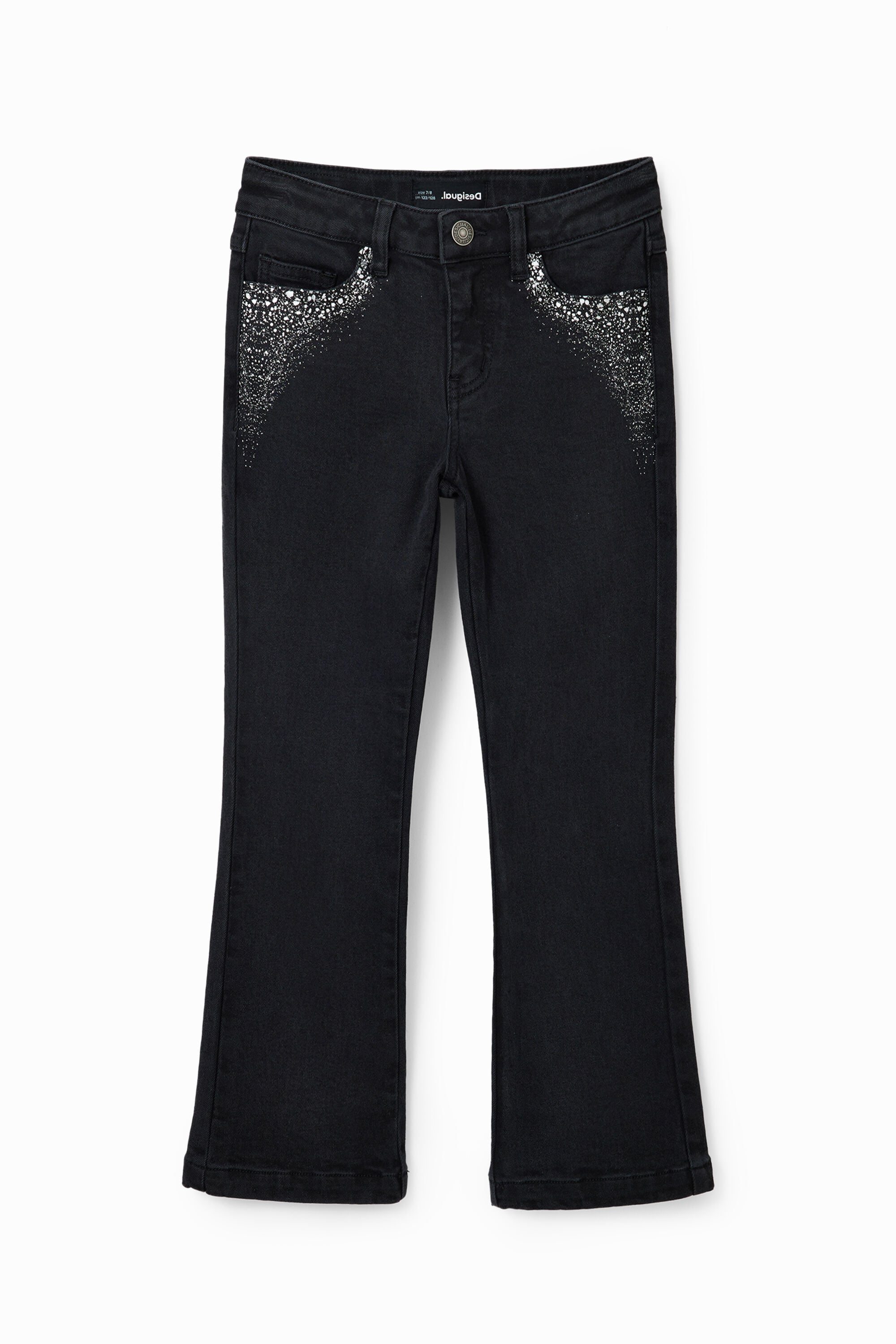 Desigual Glimmende flared jeans