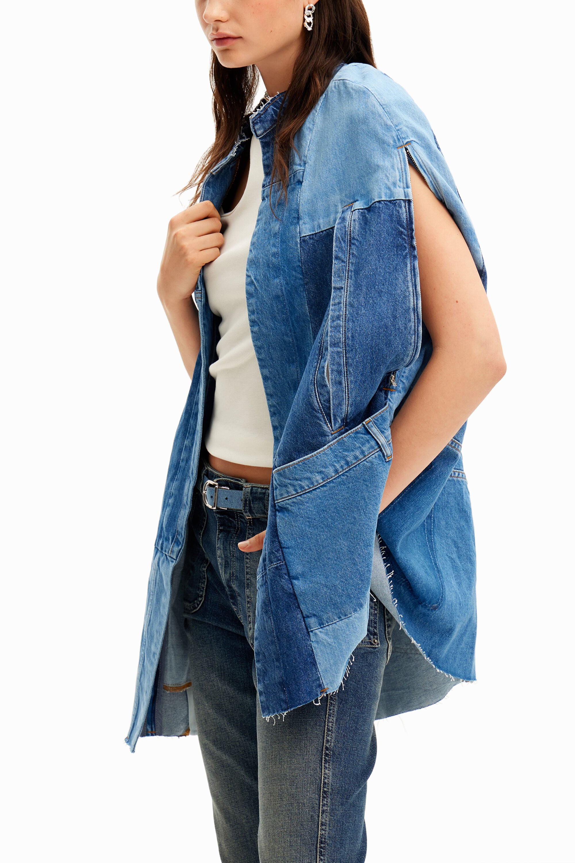 Desigual Denim poncho