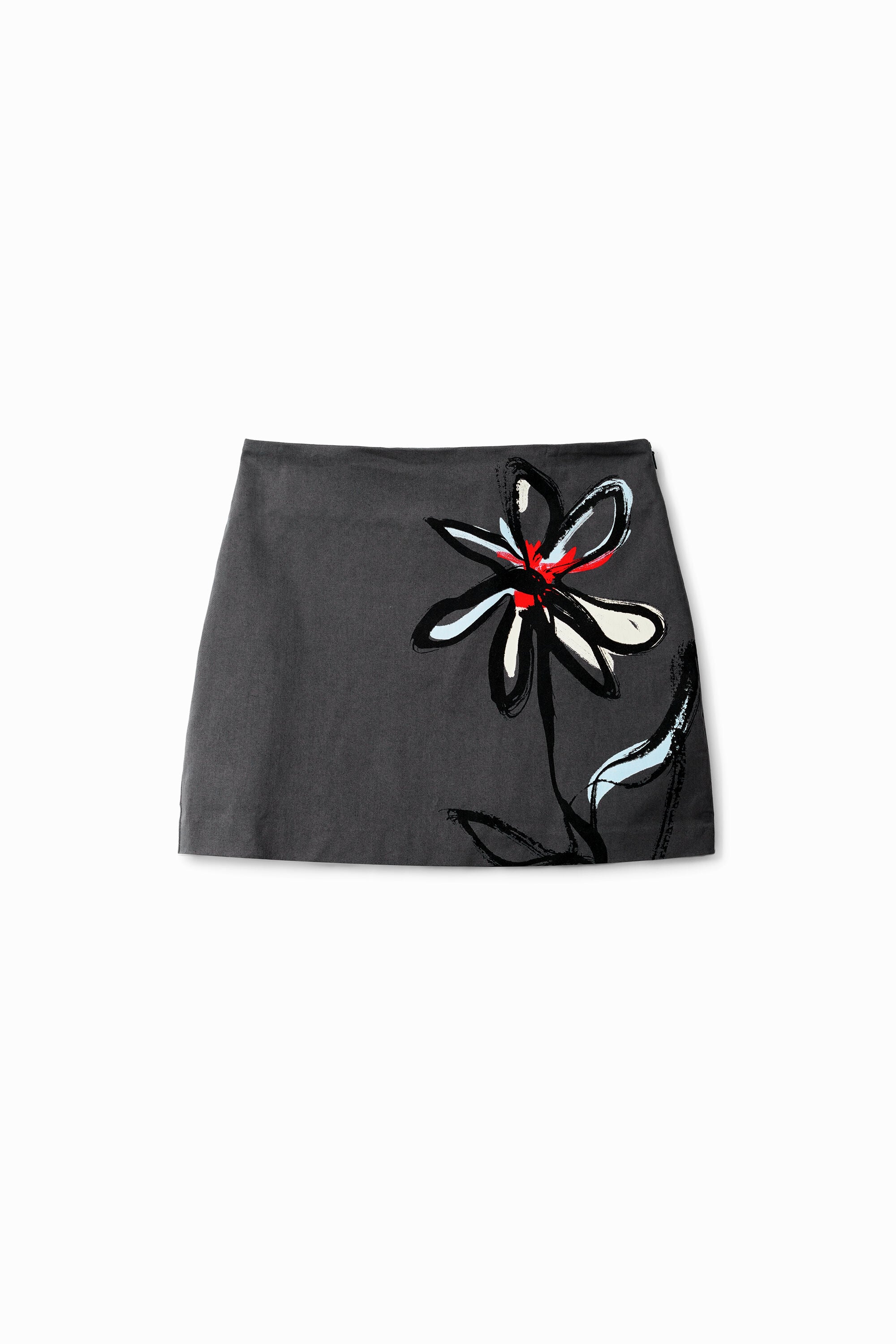 Desigual Minirok met bloemenillustratie
