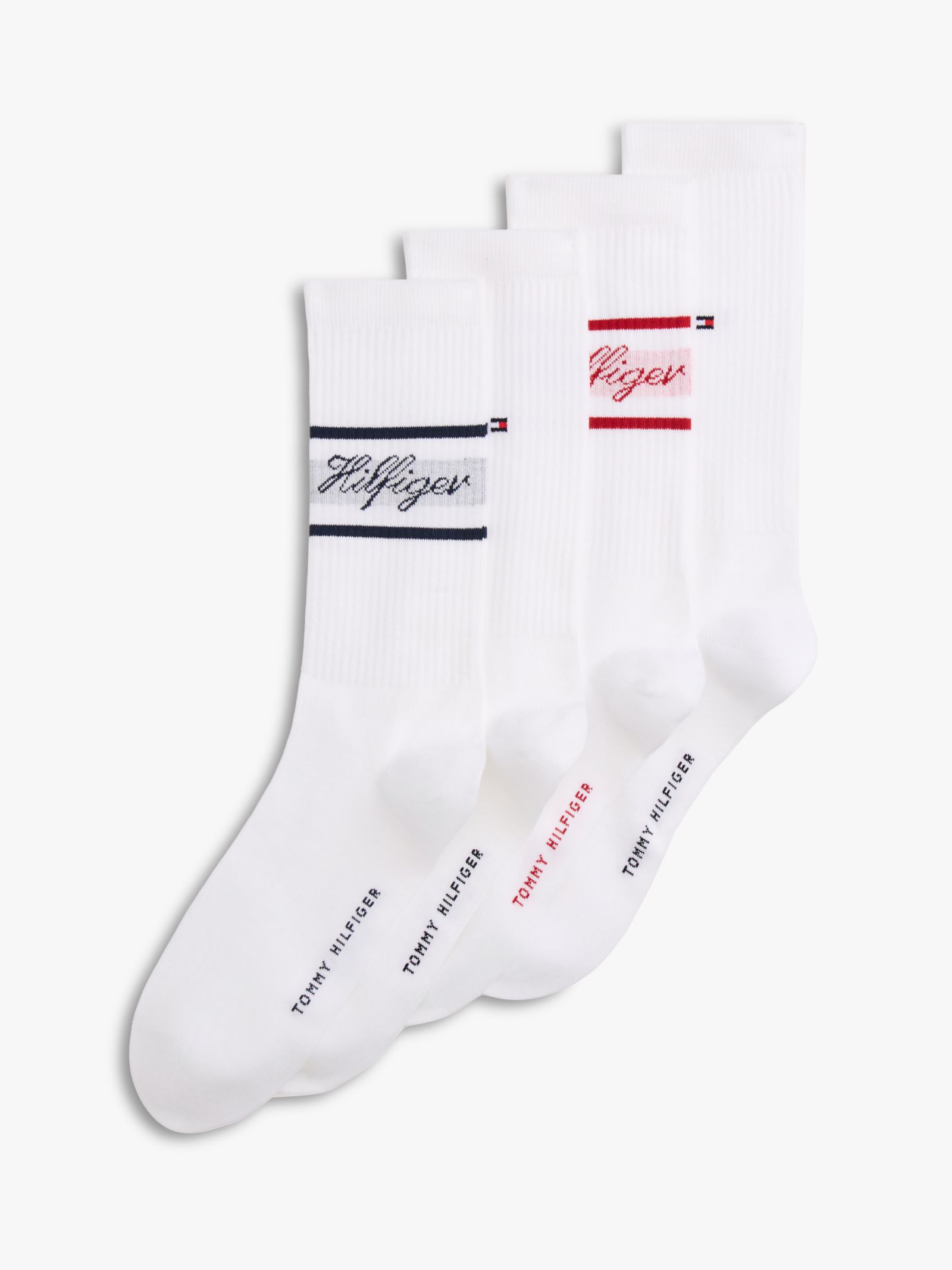 Tommy Hilfiger Cadeaubox met 4 paar geribde sokken met logo
