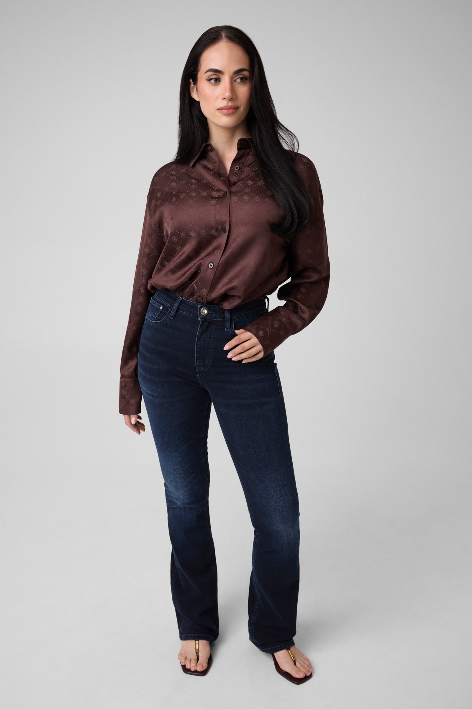 Guess Sexy Flare Jeans in blauw