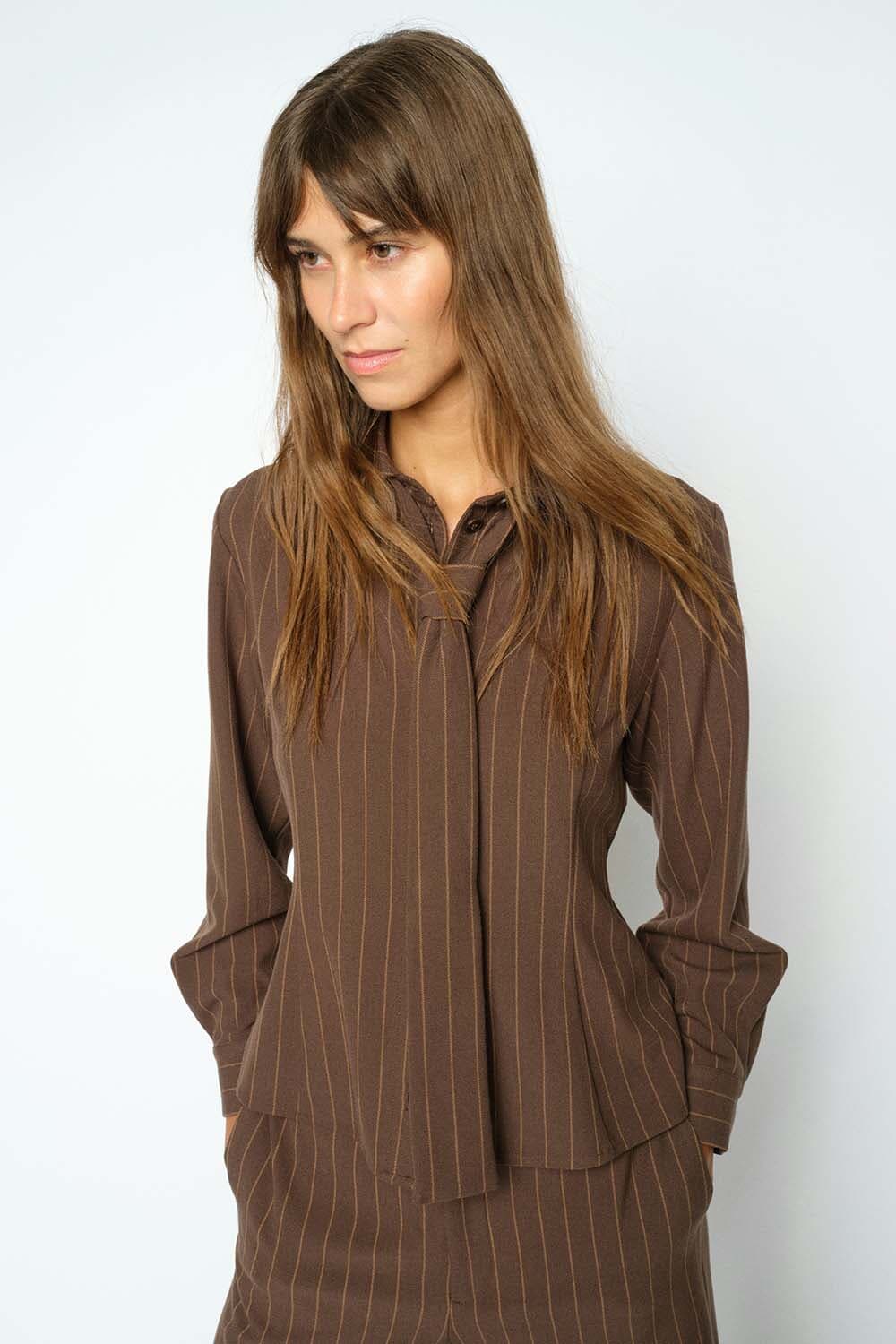 Mos Mosh Blouse Calvi York Bruin dames