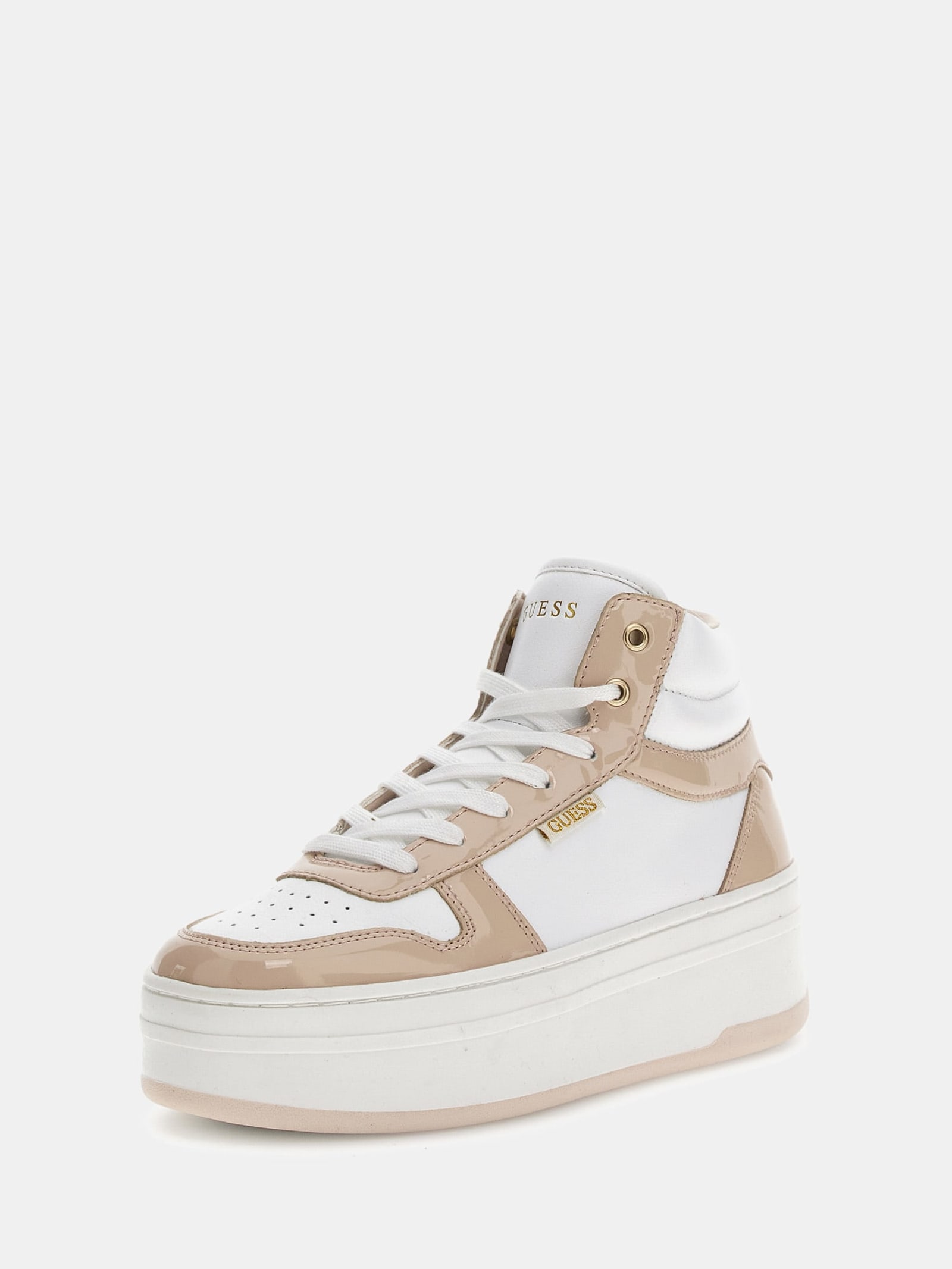 Guess Linzy Hoge Sneakers Gemengd Leer