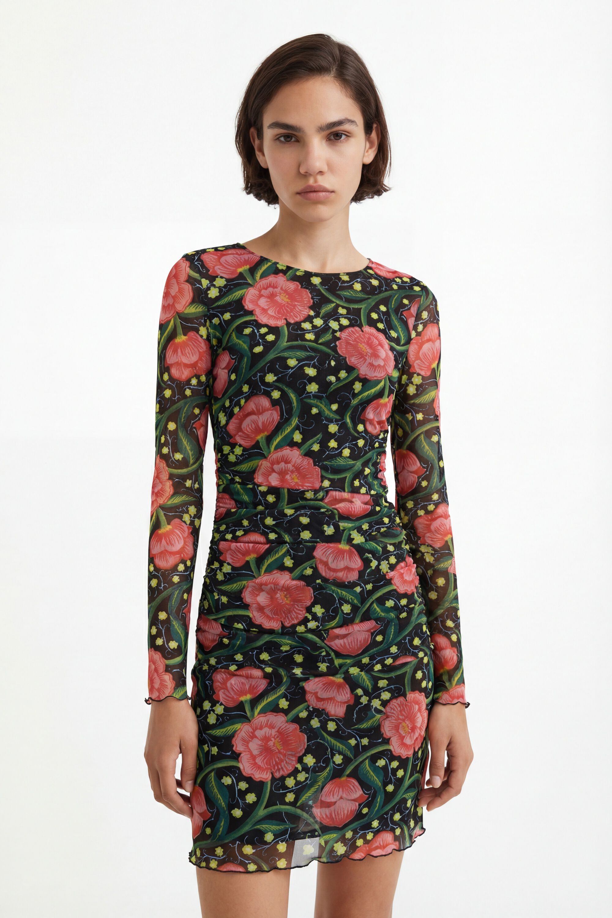 Desigual Korte slim fit jurk met binnenvoering
