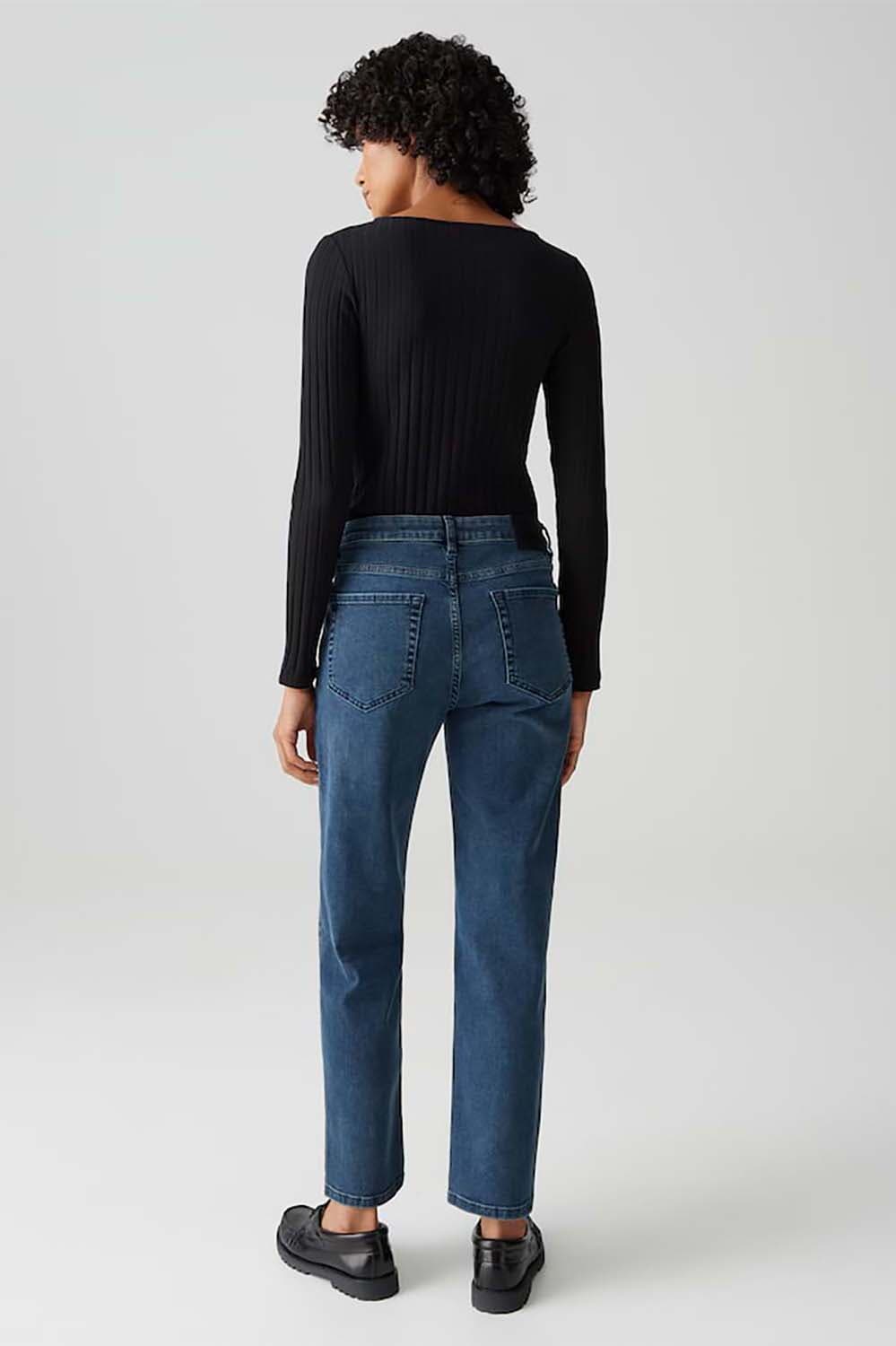 Opus Spijkerbroek Elma clever Jeans donker dames