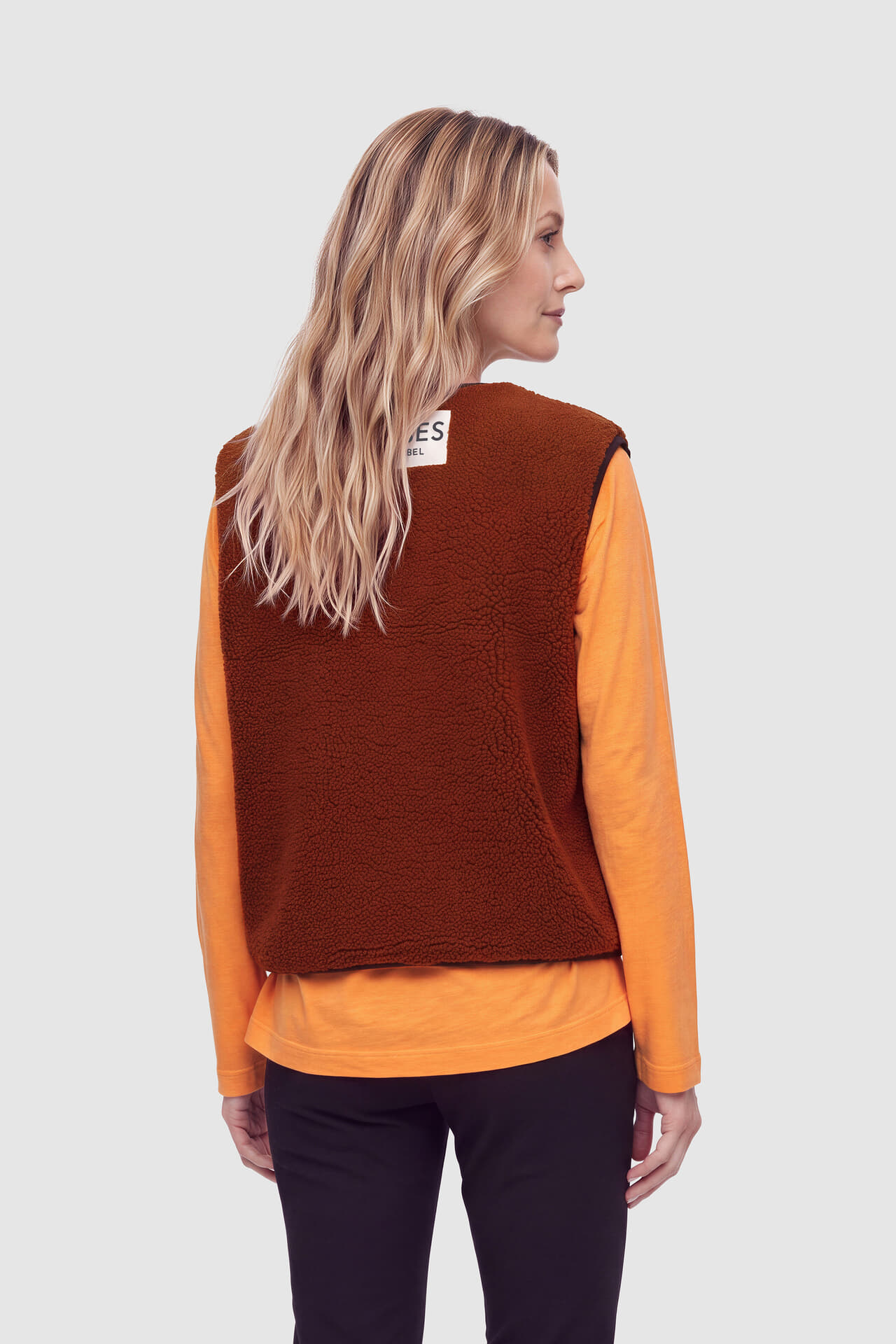 Senses The Label Gilet Camel dames