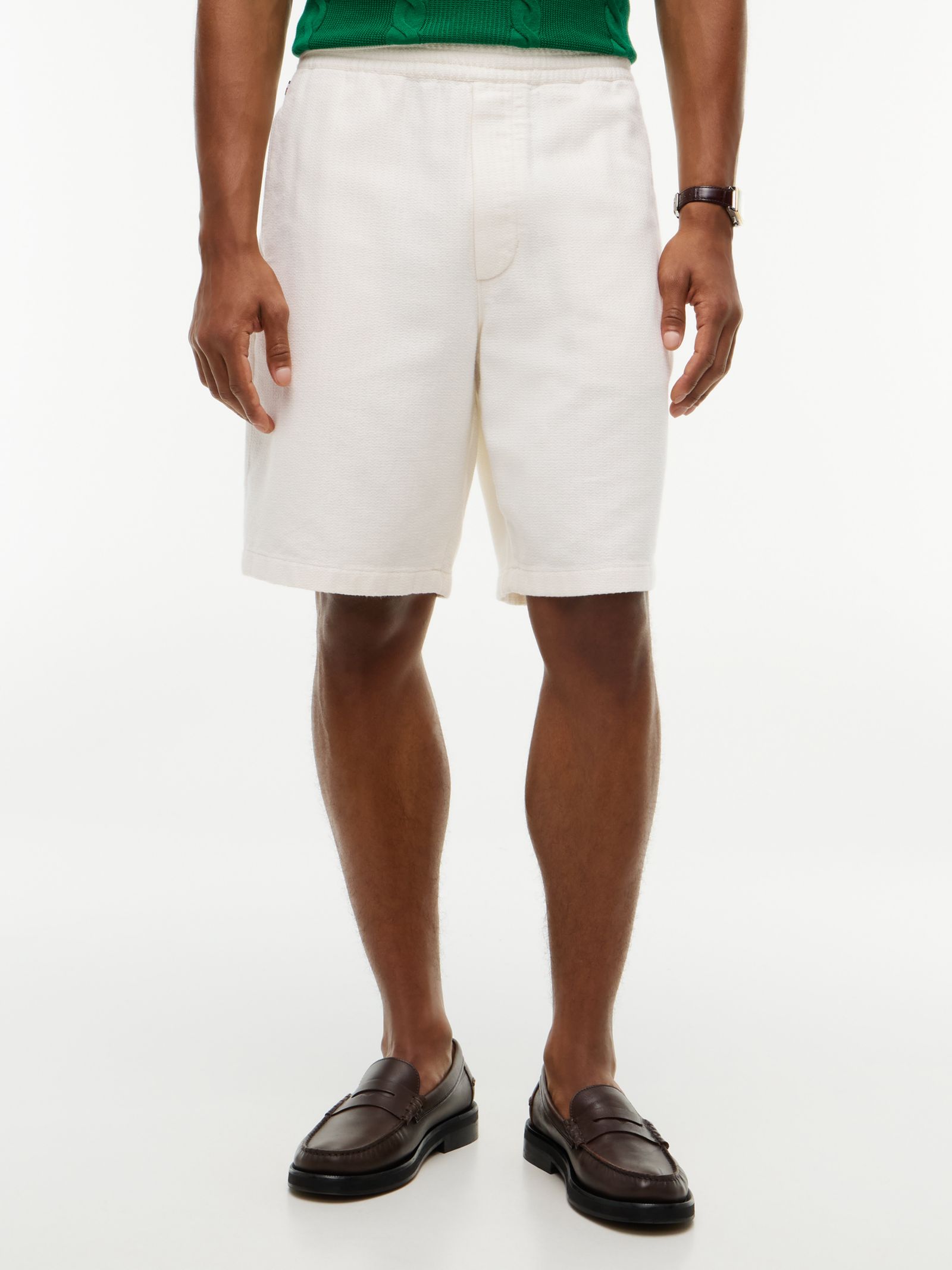 Tommy Hilfiger River geweven relaxed straight short met structuur in wit