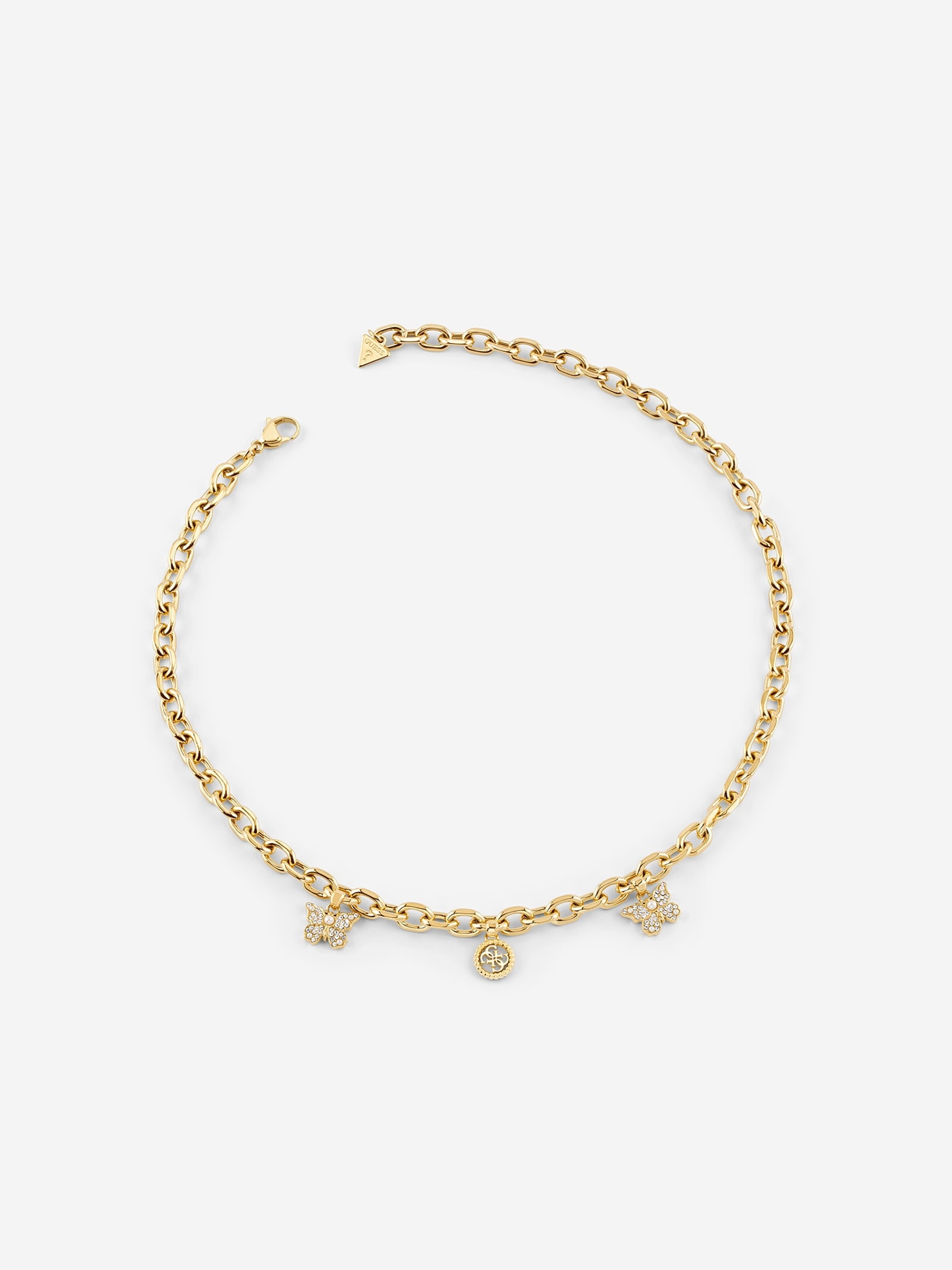 Guess Borboleta Ketting in zilver