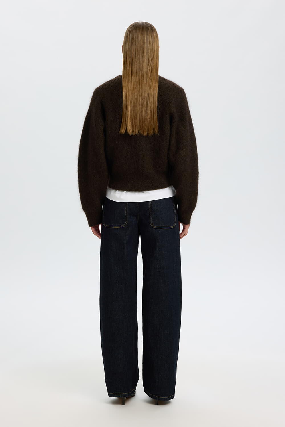 Selected Femme Gebreide Trui Mira Bruin dames