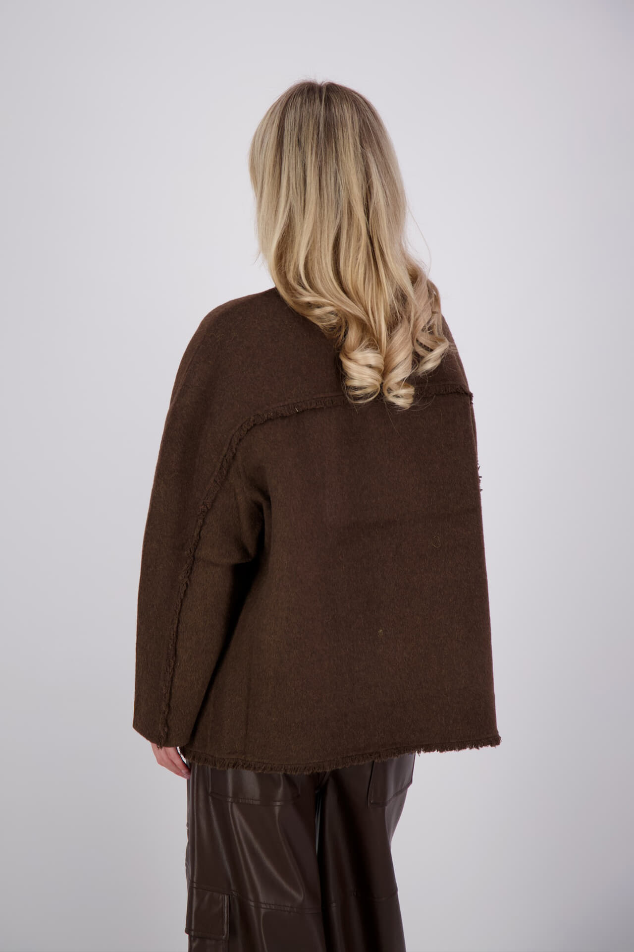 JC Sophie Vest Palace Wol Blend Taupe dames