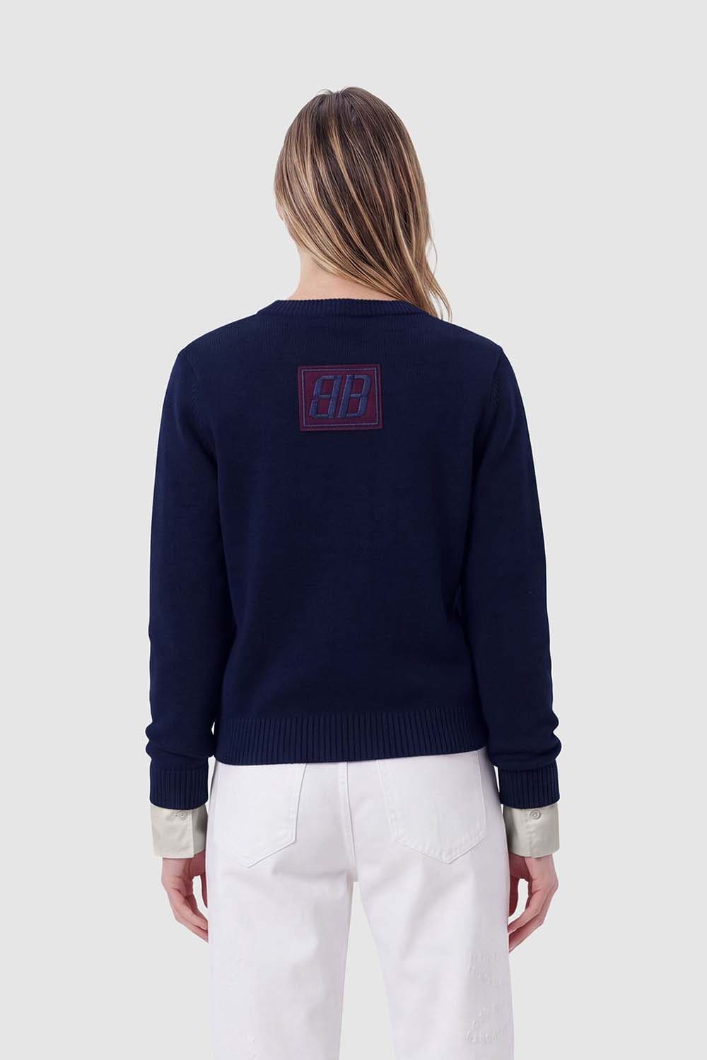 Anna Blue Vest Nina Navy dames