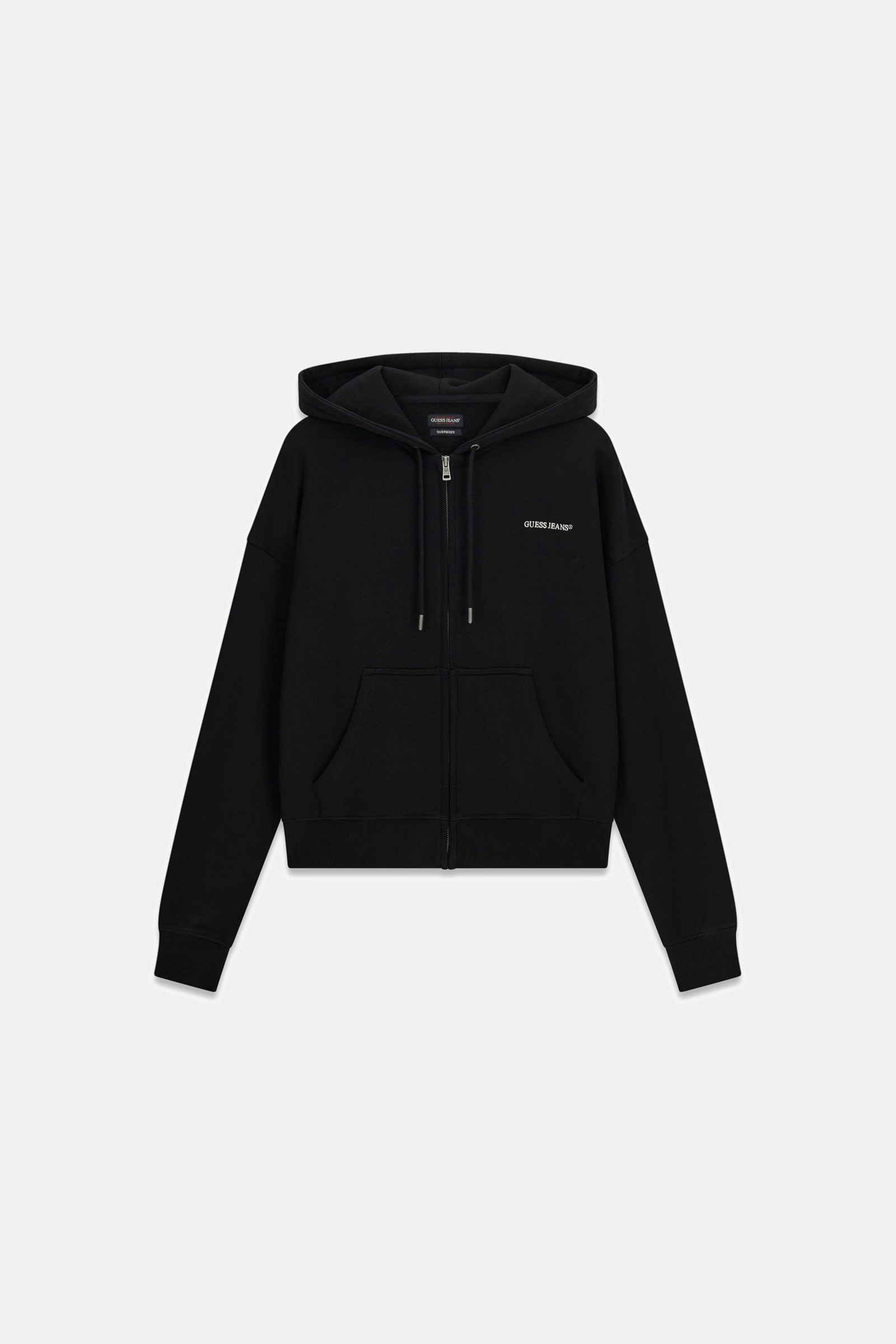 Guess Hoodie Met Rits in zwart