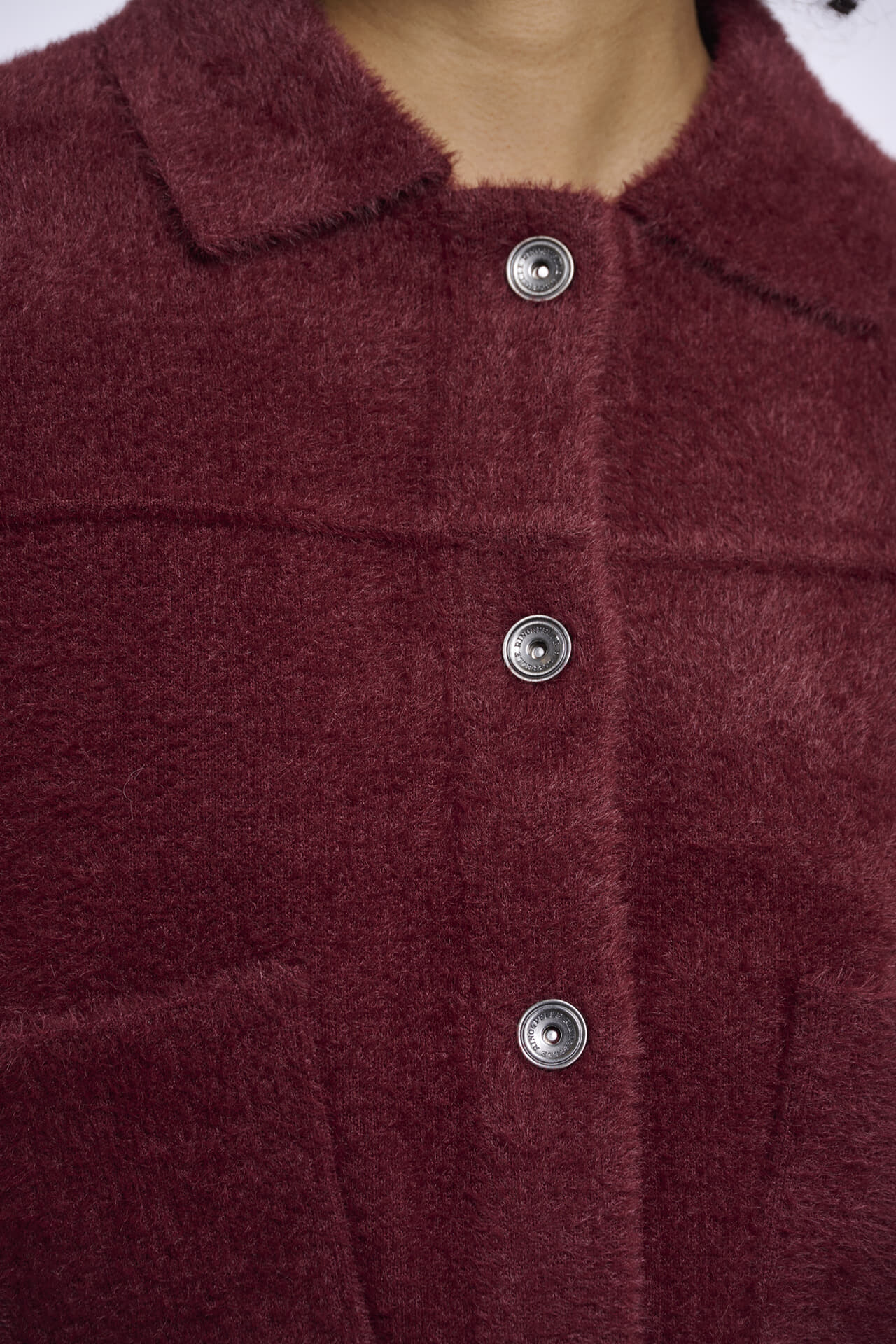 Rino & Pelle Rino & Pelle Vest Bubbly Boxy Bordeaux Rood dames