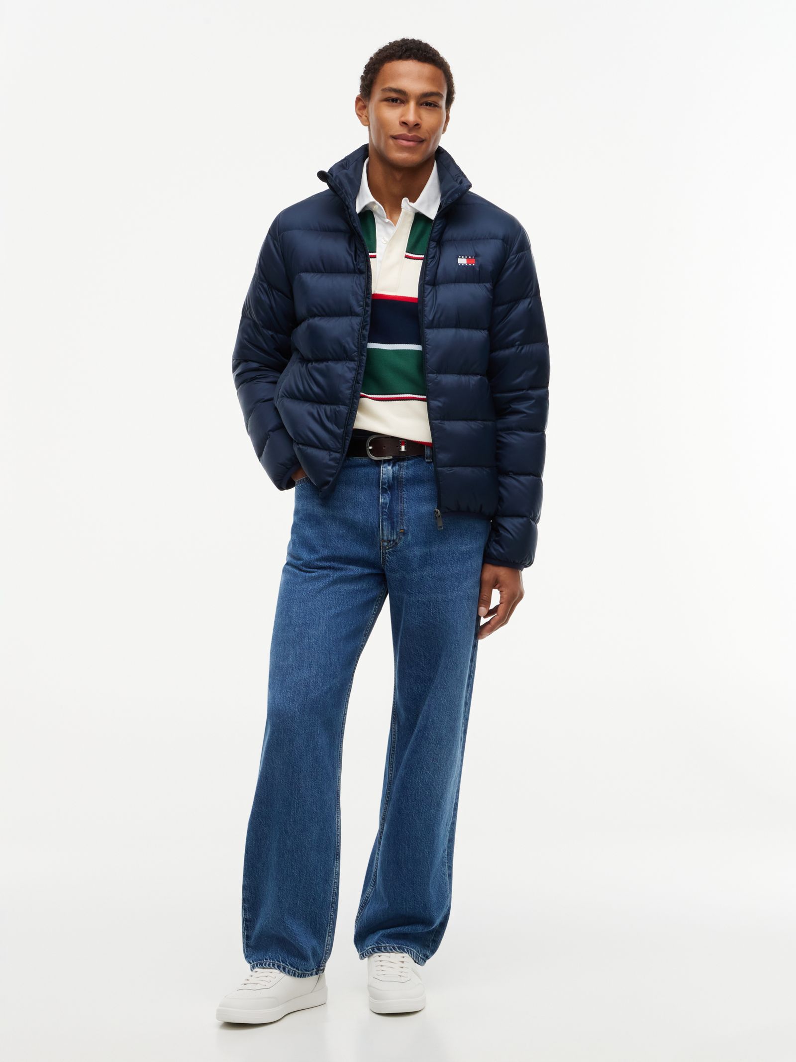 Tommy Jeans Compact relaxed lichtgewicht donsjack van Ripstop in marine