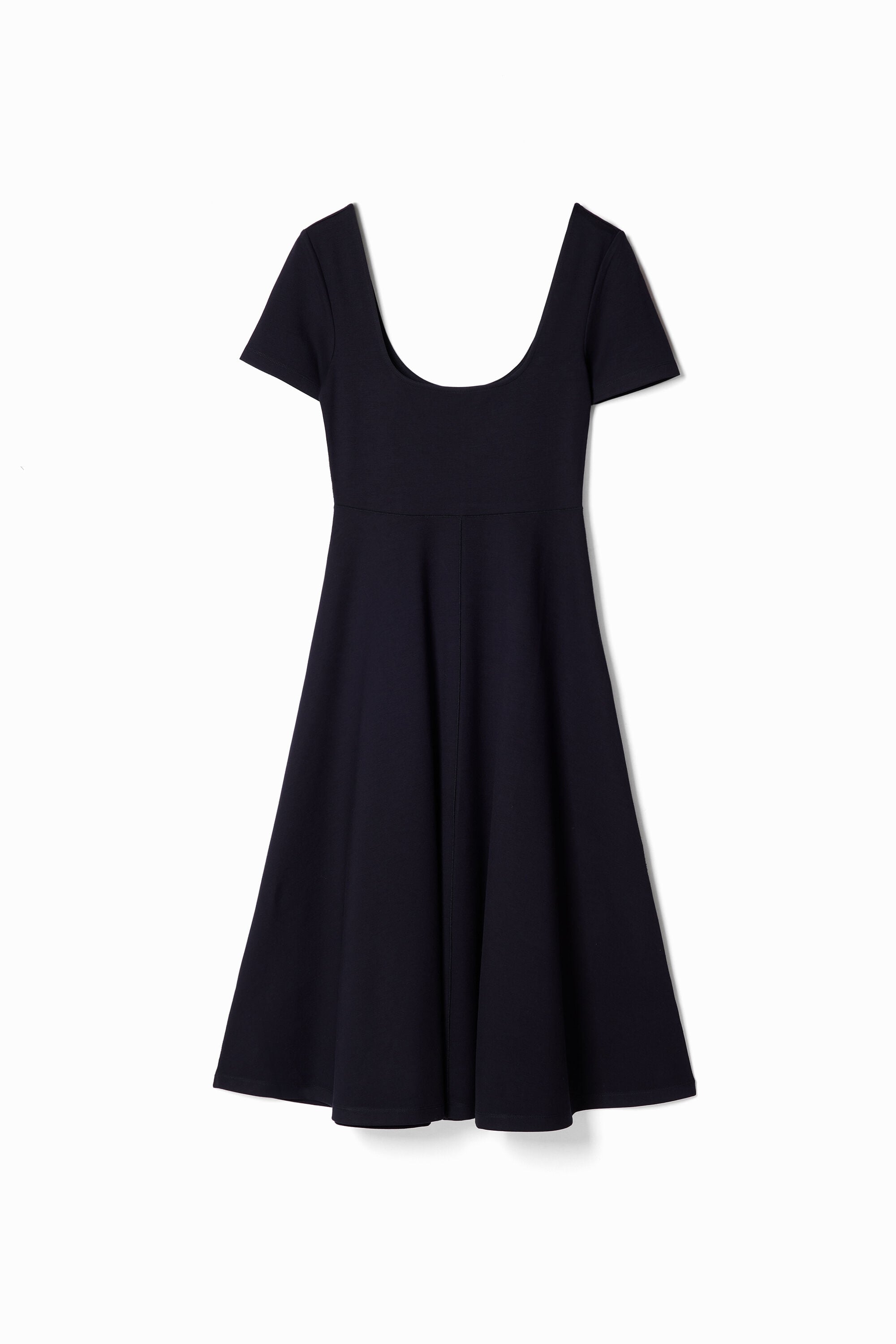 Desigual Effen midi-jurk met korte mouw