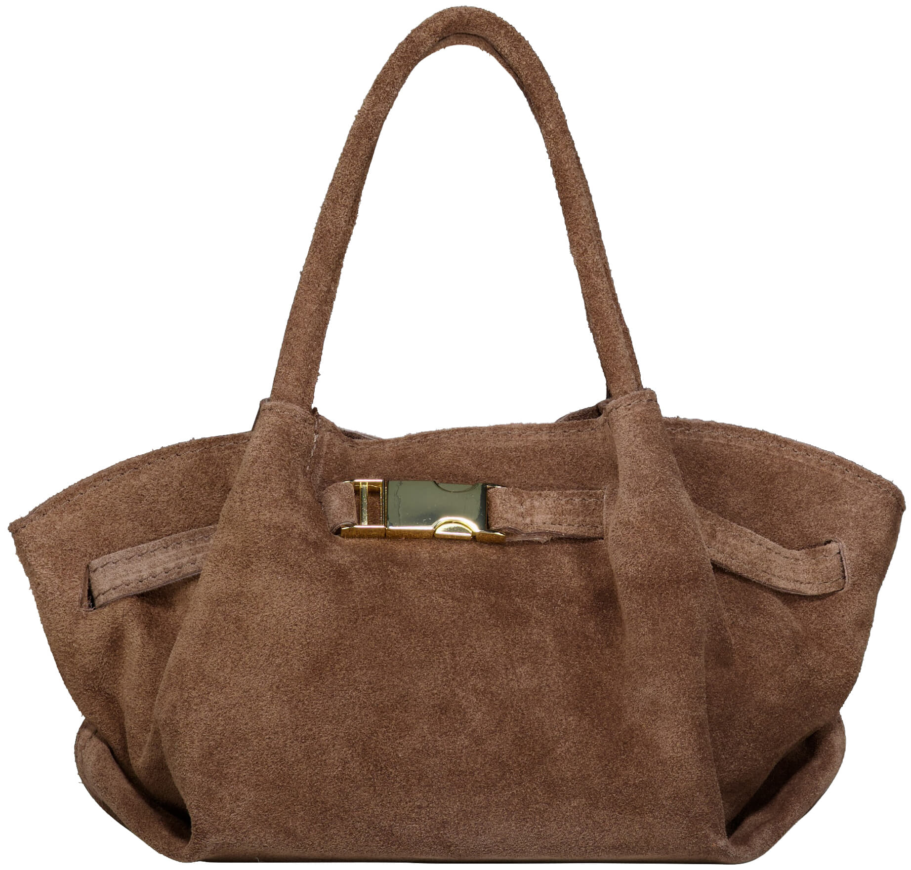 Bomont Tas Leonie Suede Taupe dames